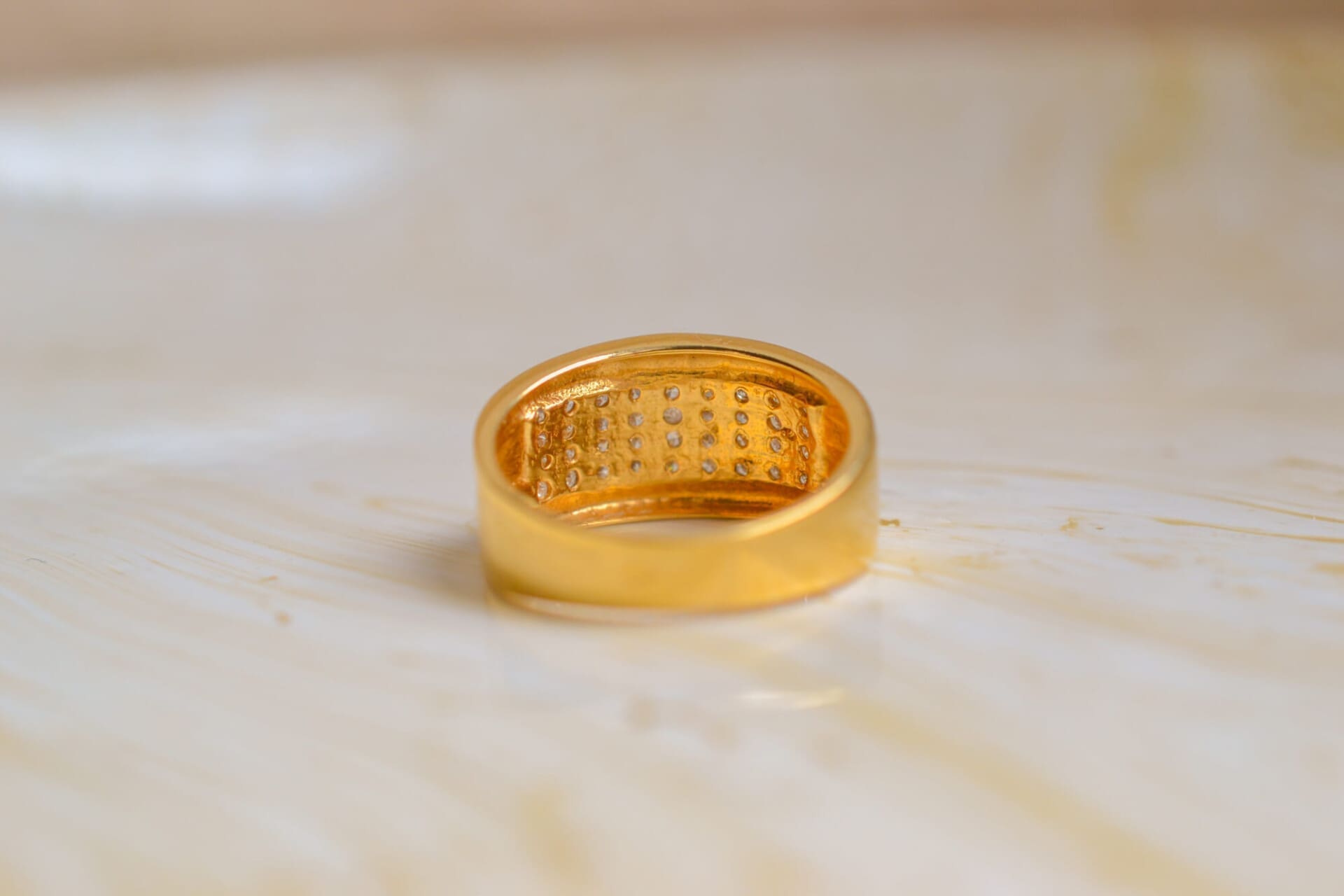 Bague bandeau Diamants