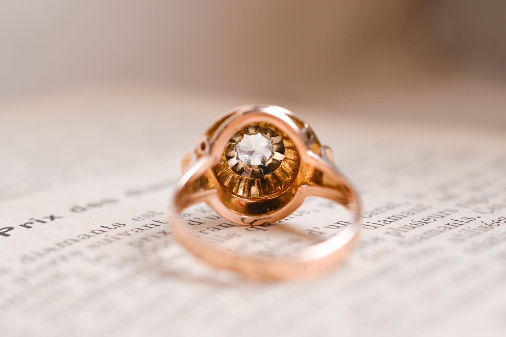 Bague circulaire Art Déco Oxyde