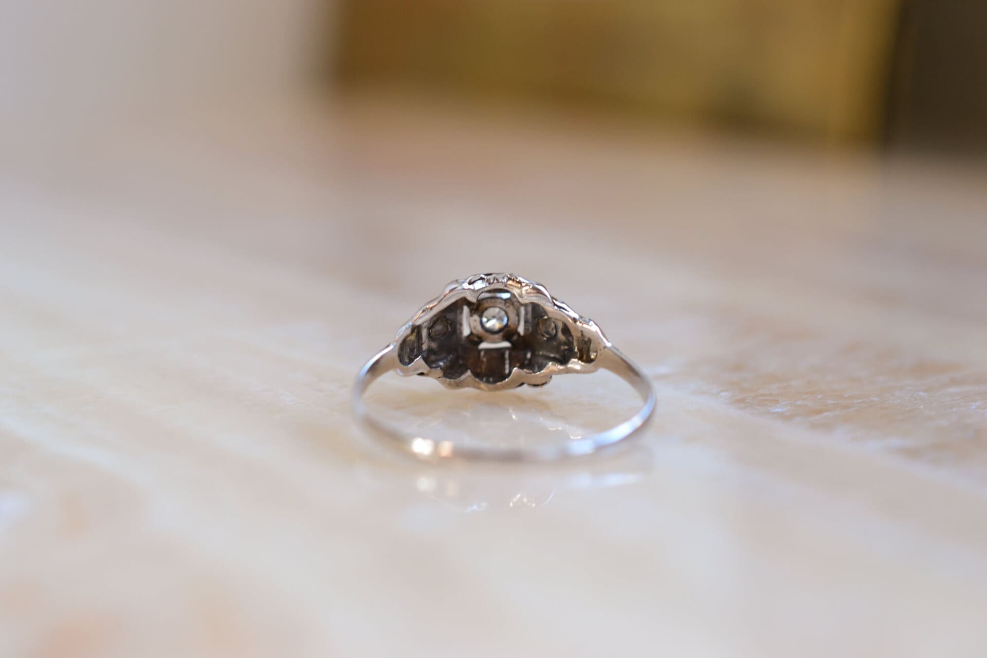 Bague corbeille Art Déco Diamant