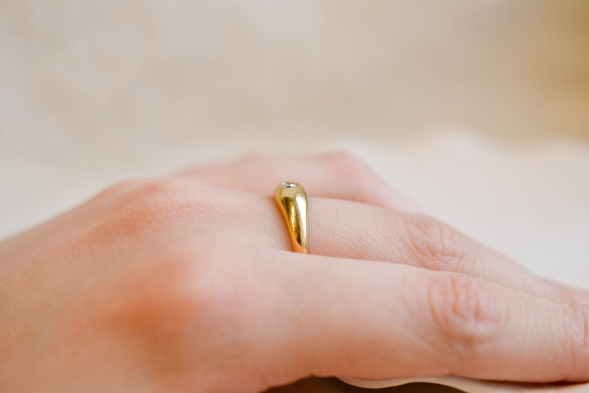 Bague jonc anglais Oxyde
