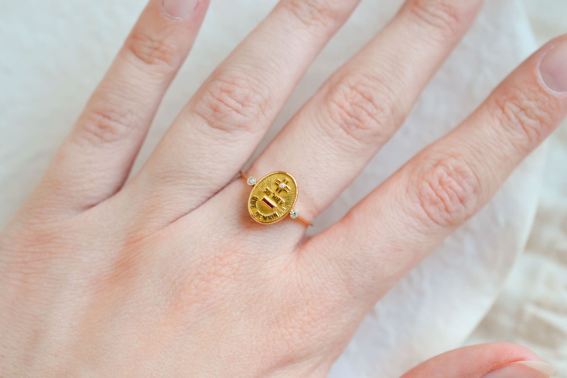 Bague + qu'hier - que demain Diamants