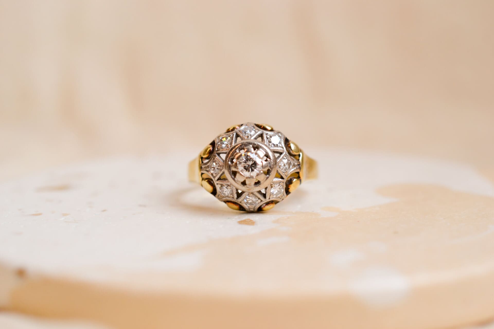 Bague dôme Diamants