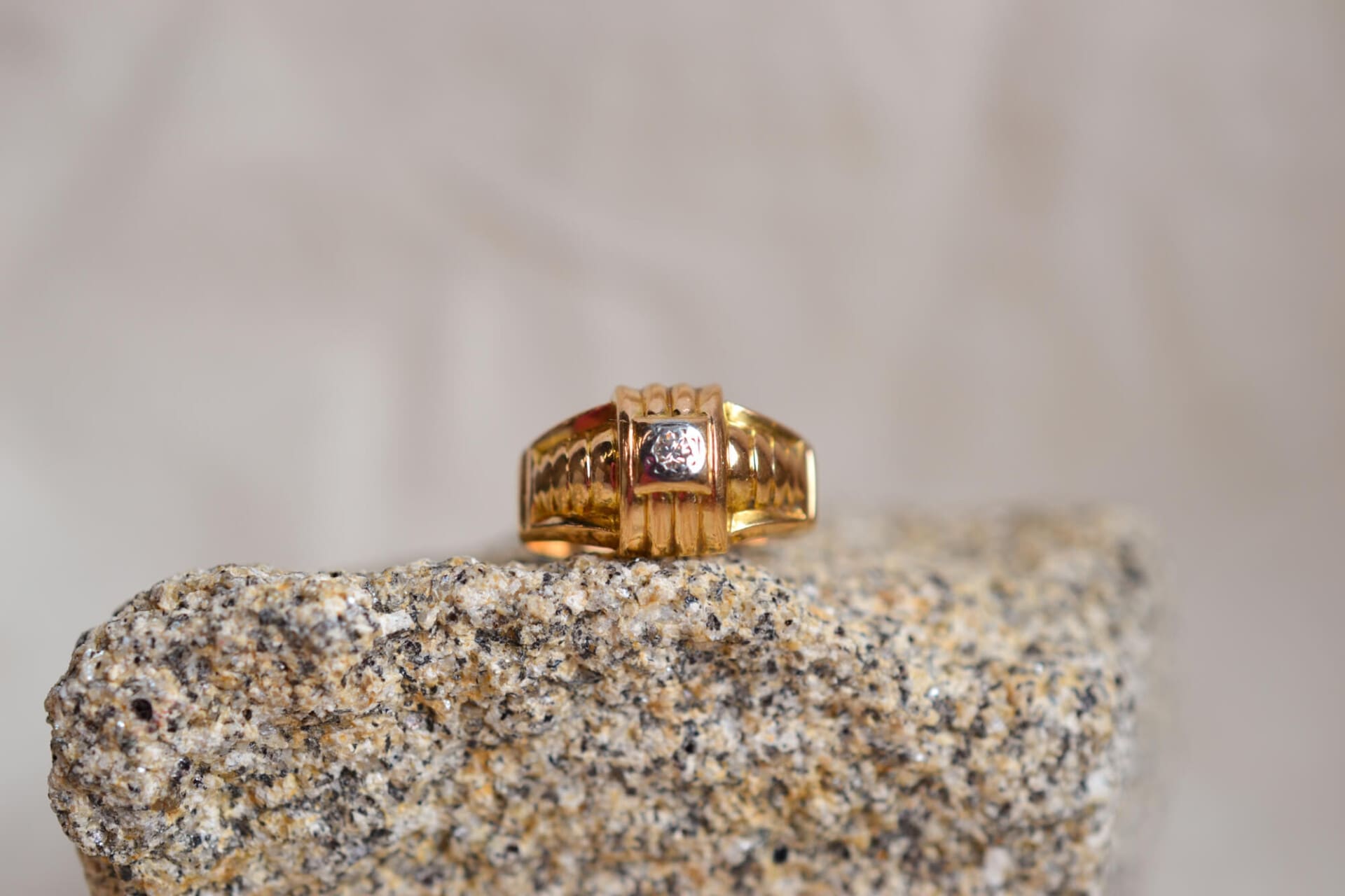 Bague dôme Art Déco Diamant