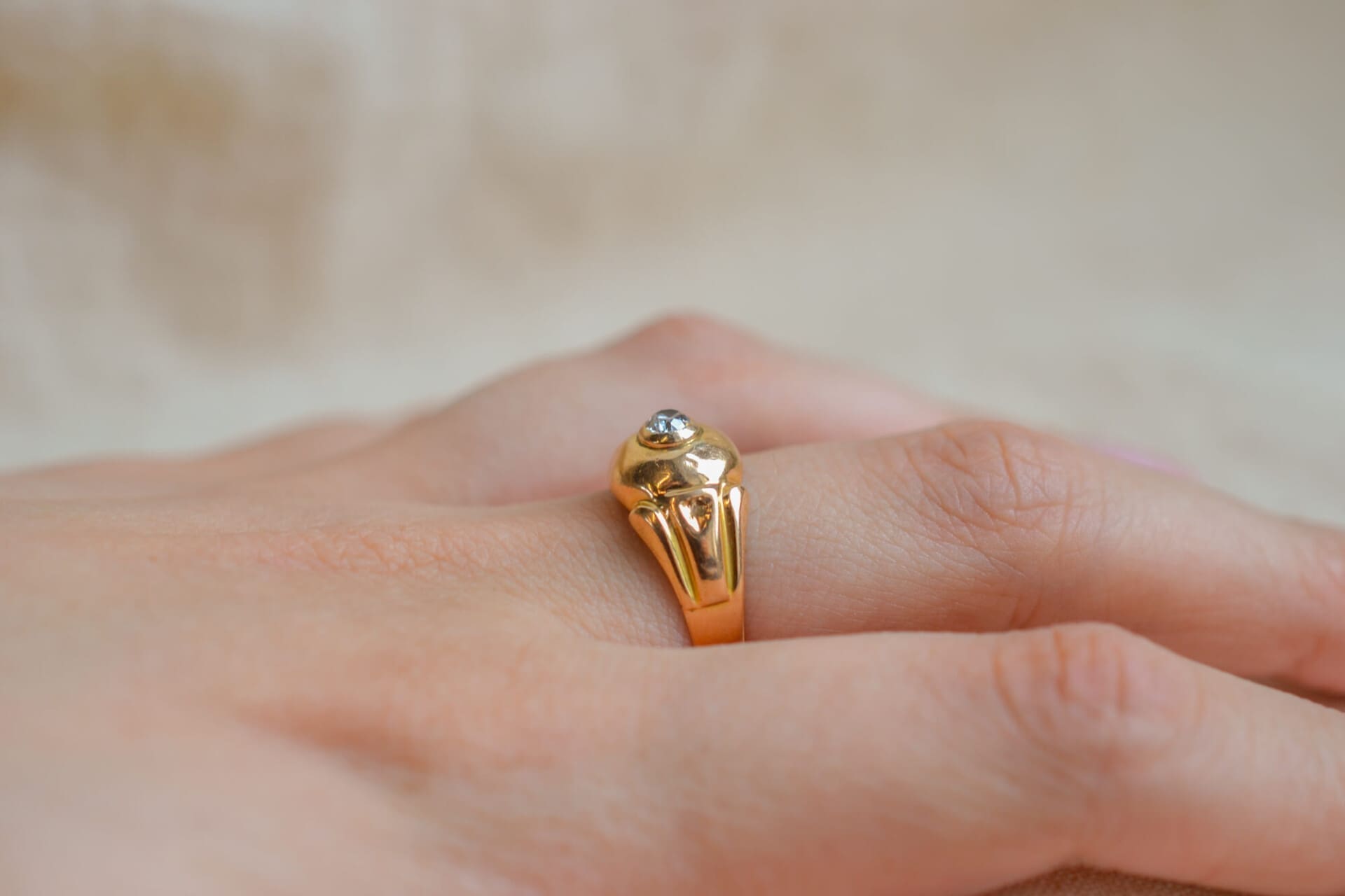 Bague dôme Diamant
