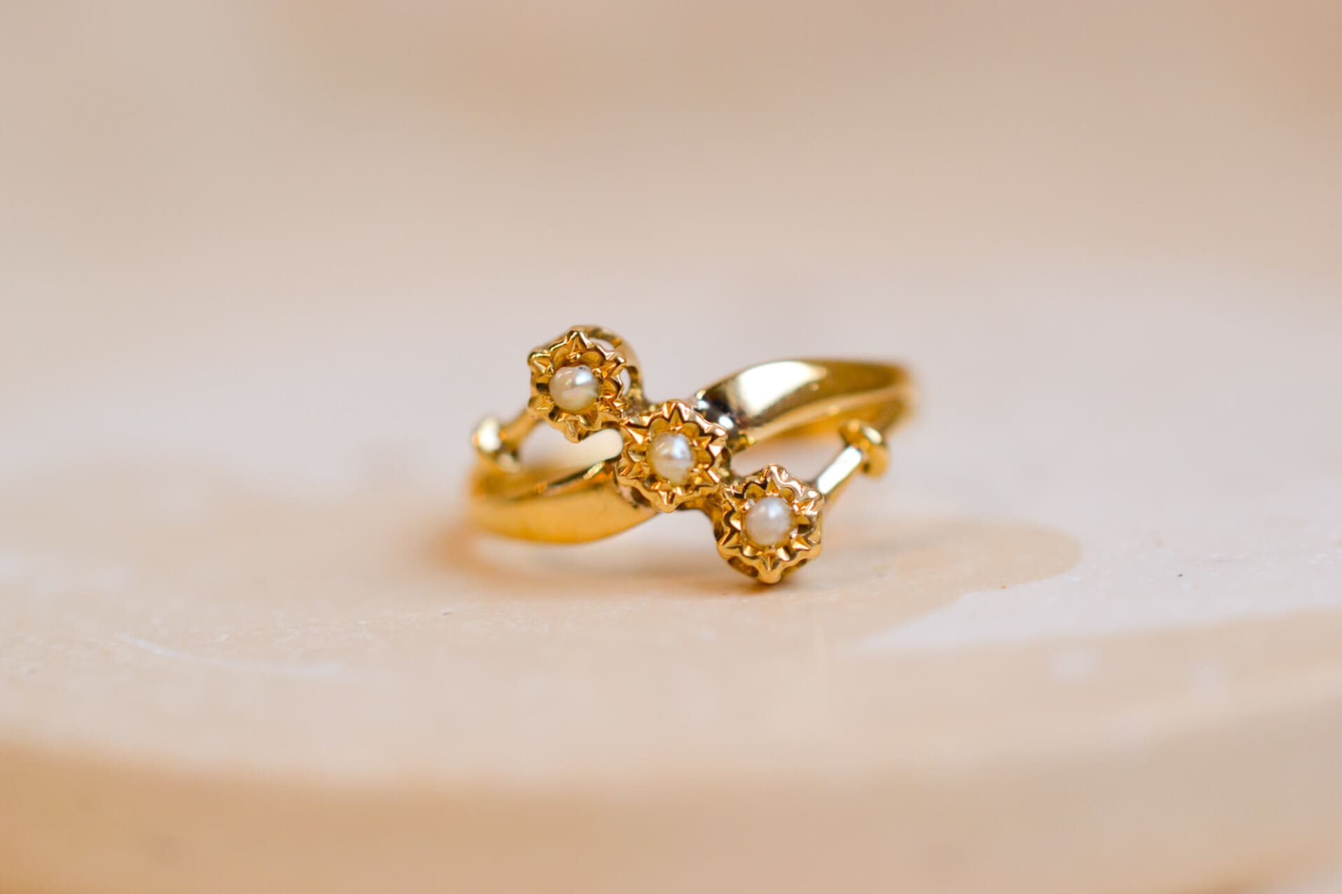 Bague trilogie Perles