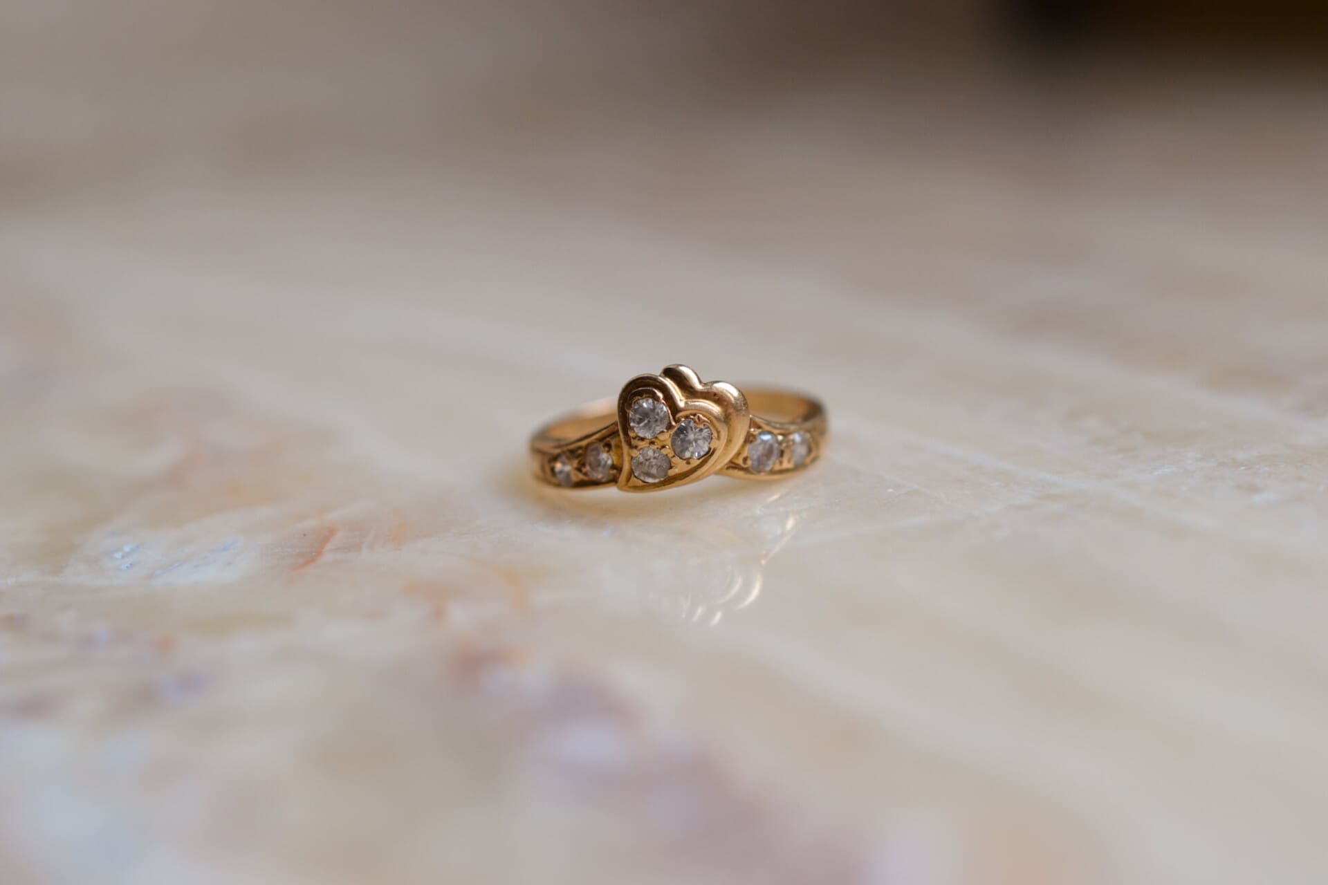 Bague cœur et oxydes