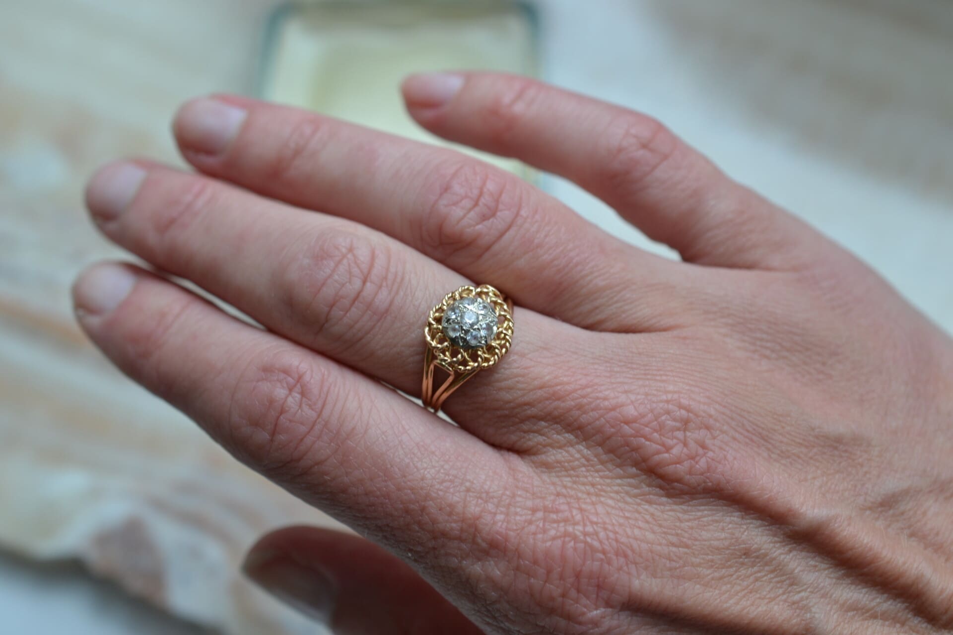 Bague Fleur en spirale