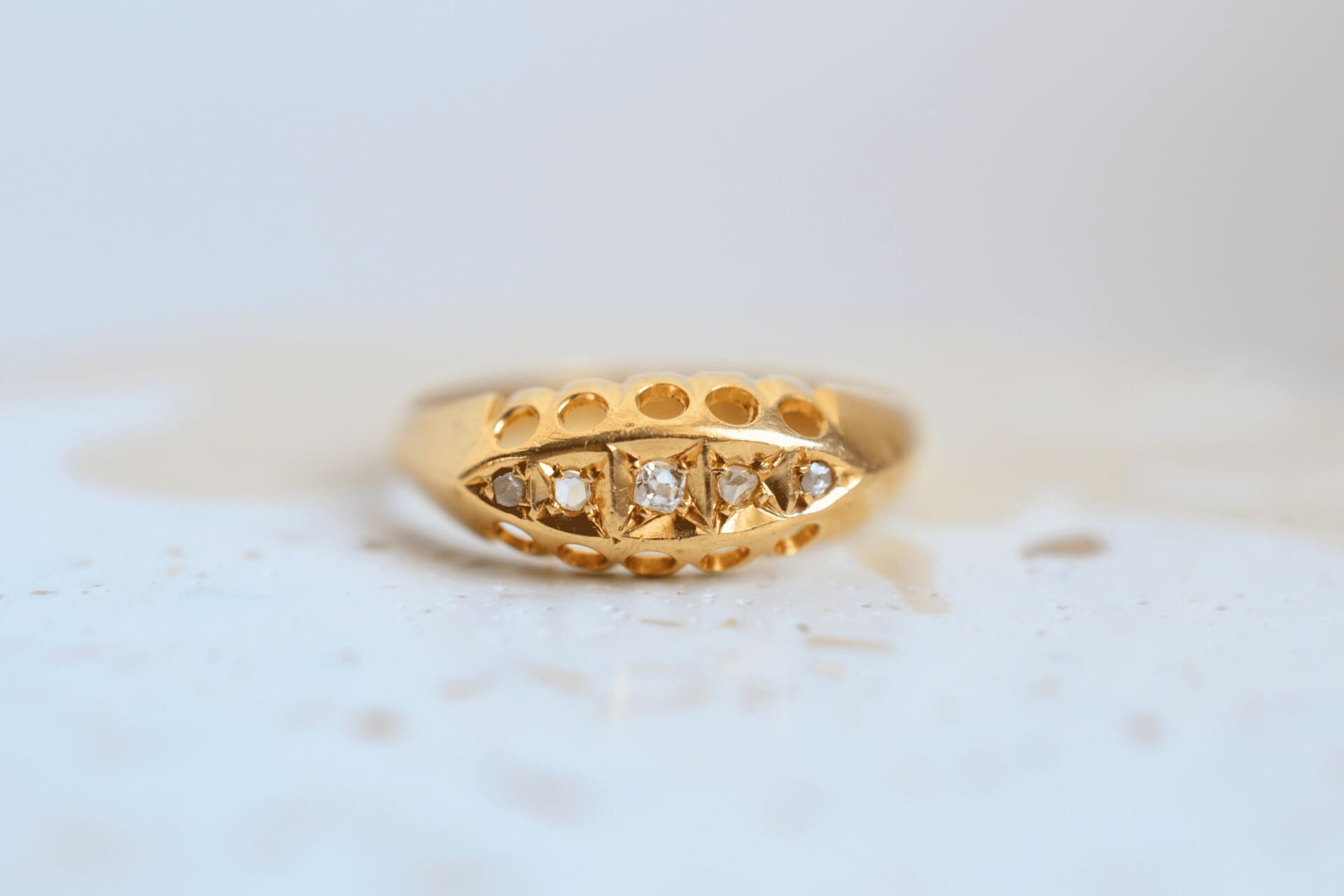 Bague jarretière Diamants
