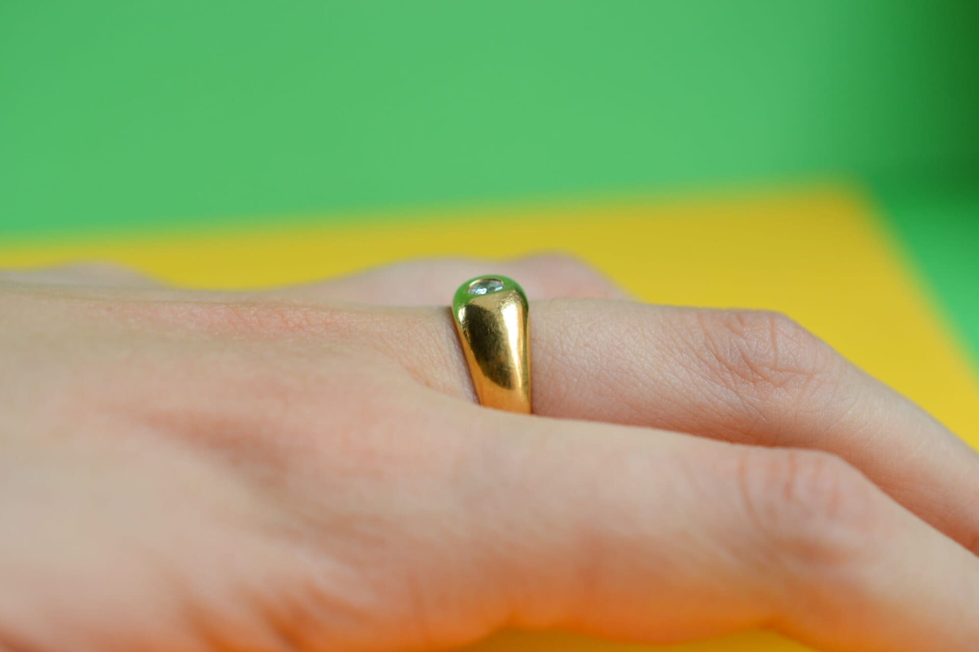 Bague jonc Diamant