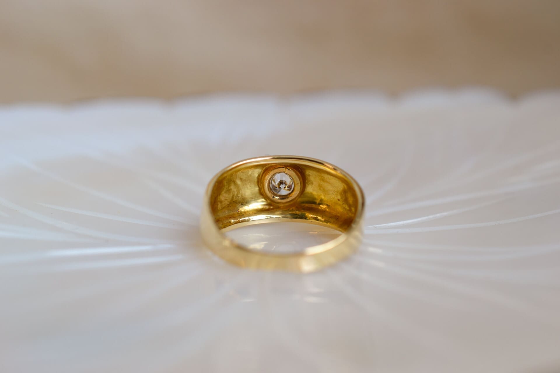 Bague jonc Diamant