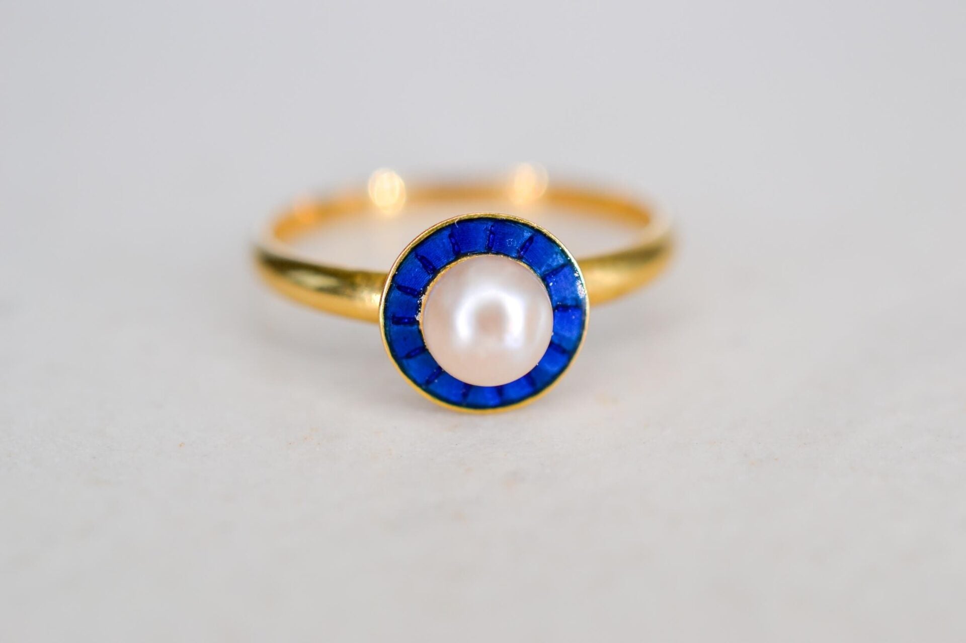 Bague Perle & Email