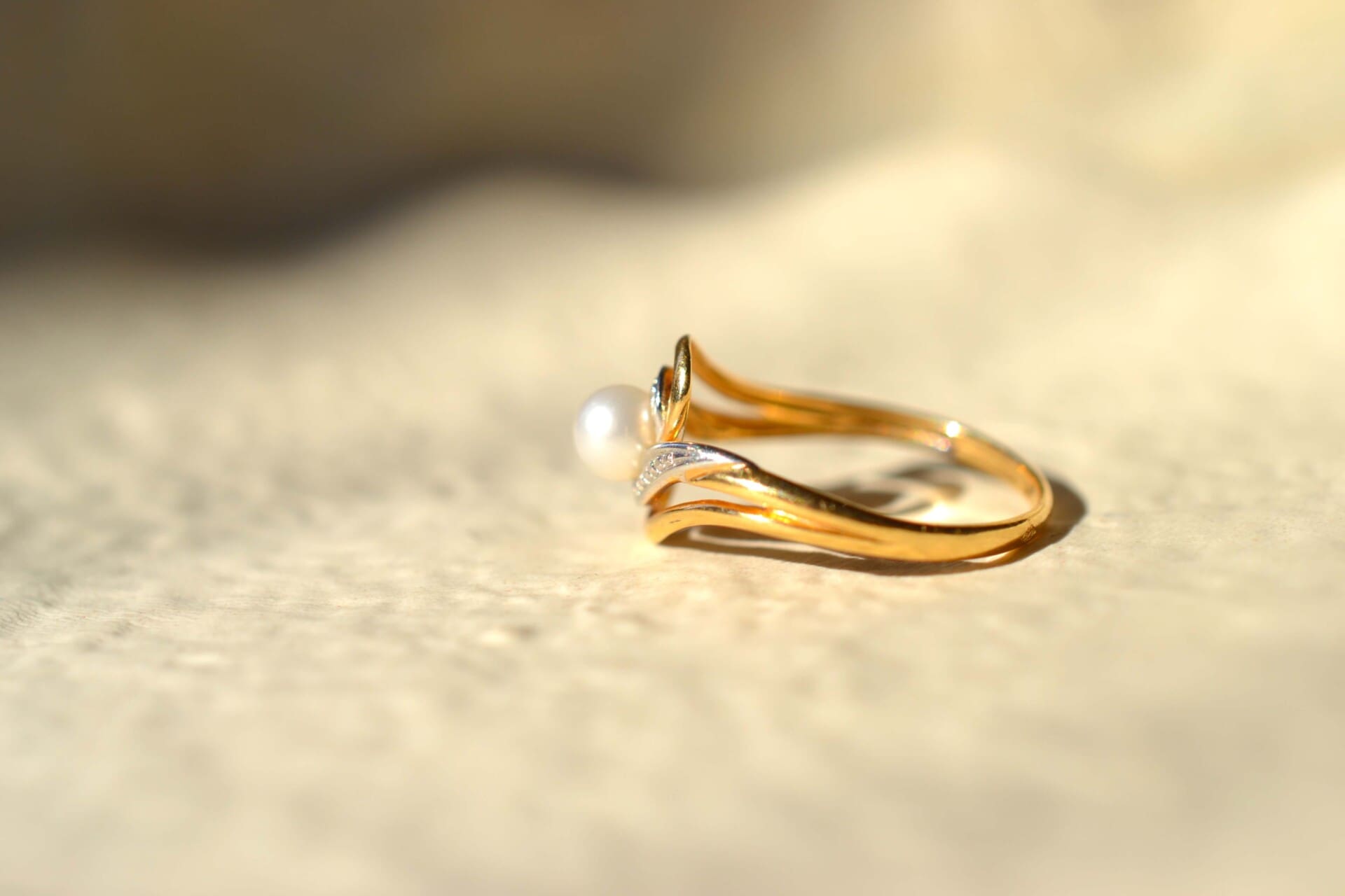 Bague tourbillon Perle