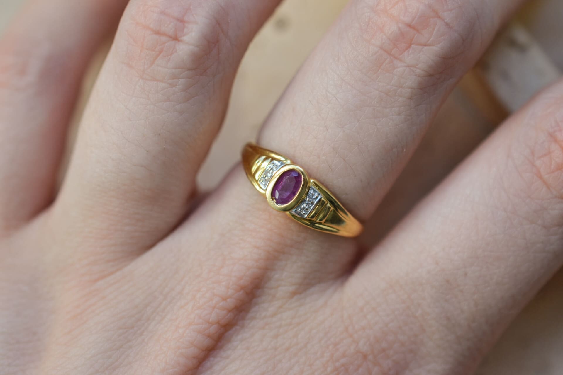 Bague Tourmaline et Diamants