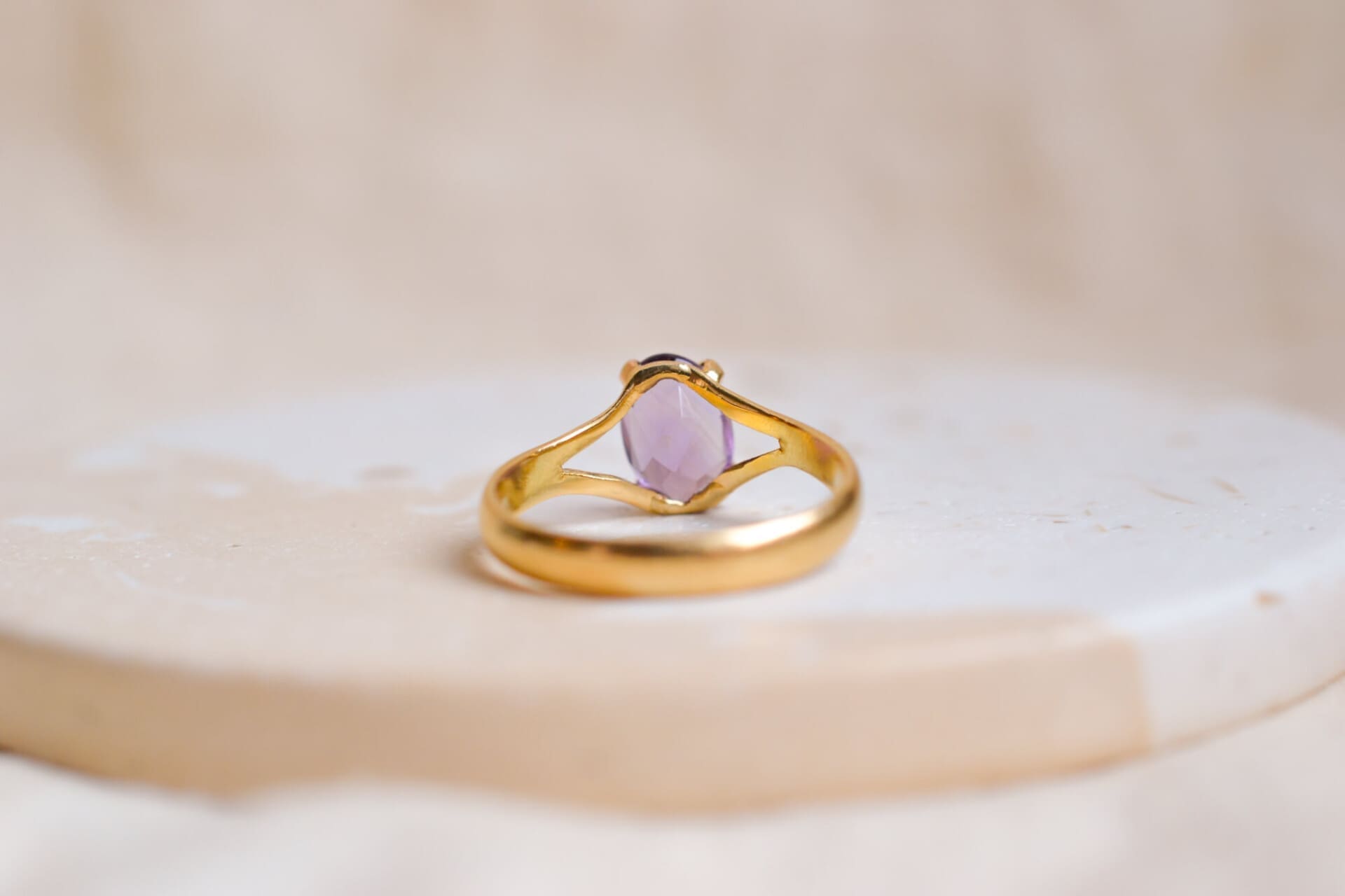Bague Améthyste ovale