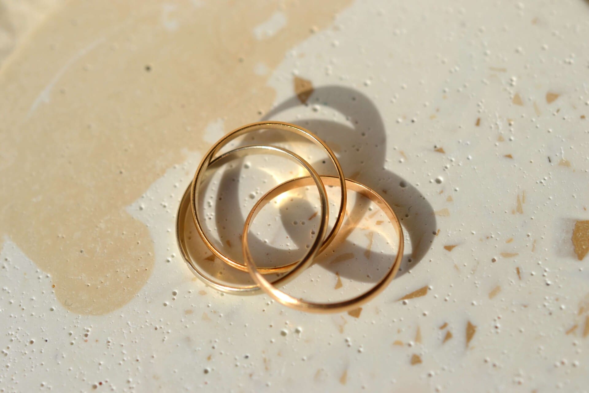 Bague trilogie 3 Ors style Trinity