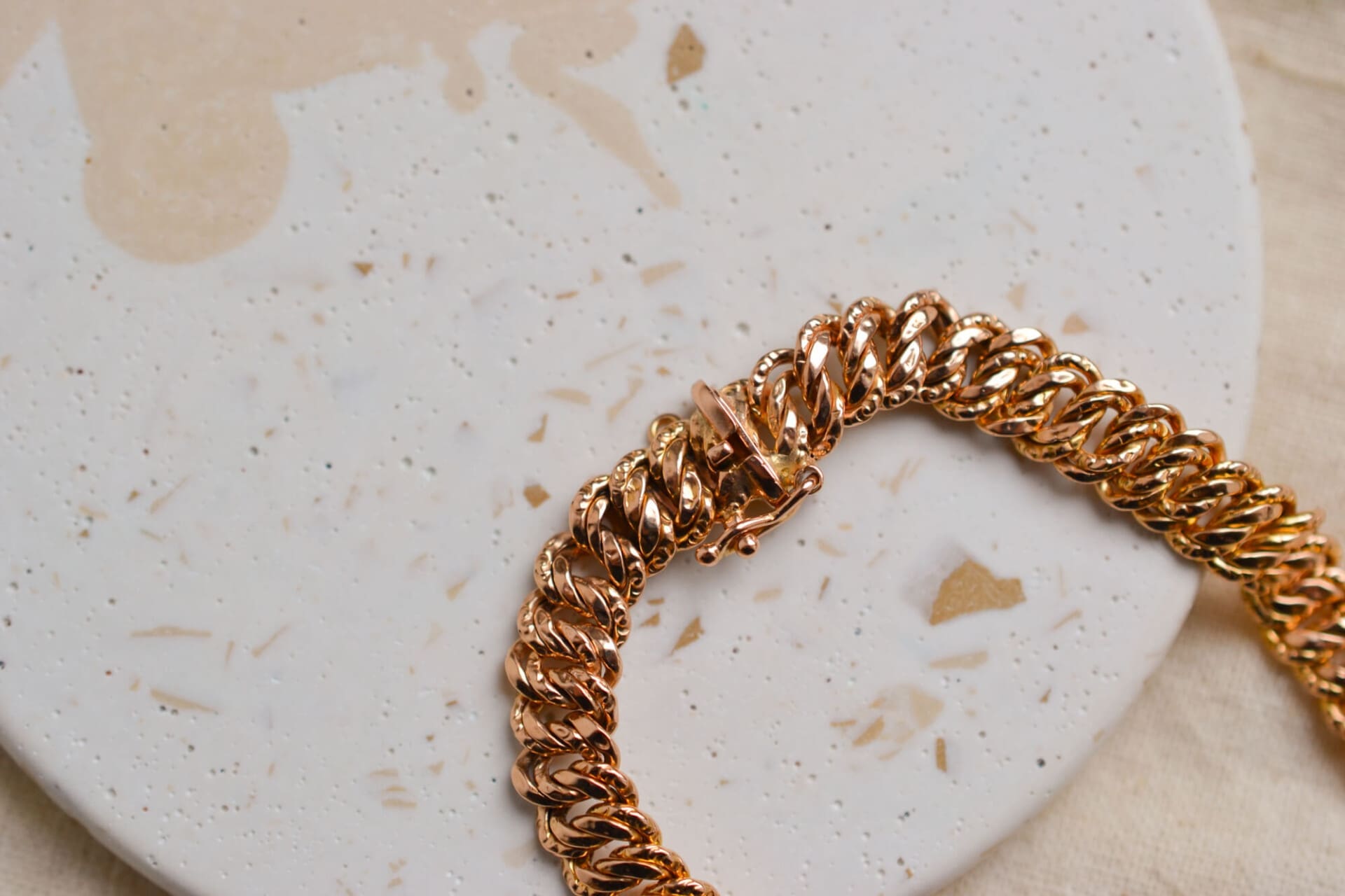 Bracelet maille américaine Or jaune