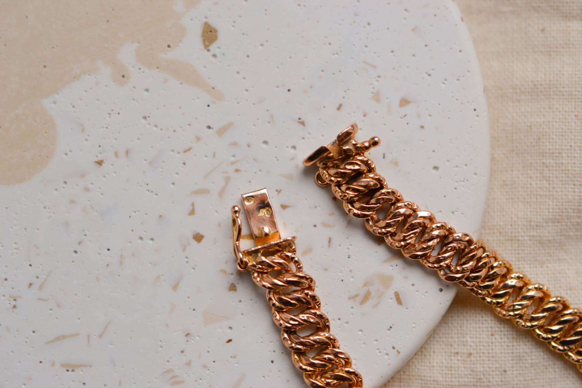 Bracelet maille américaine Or jaune