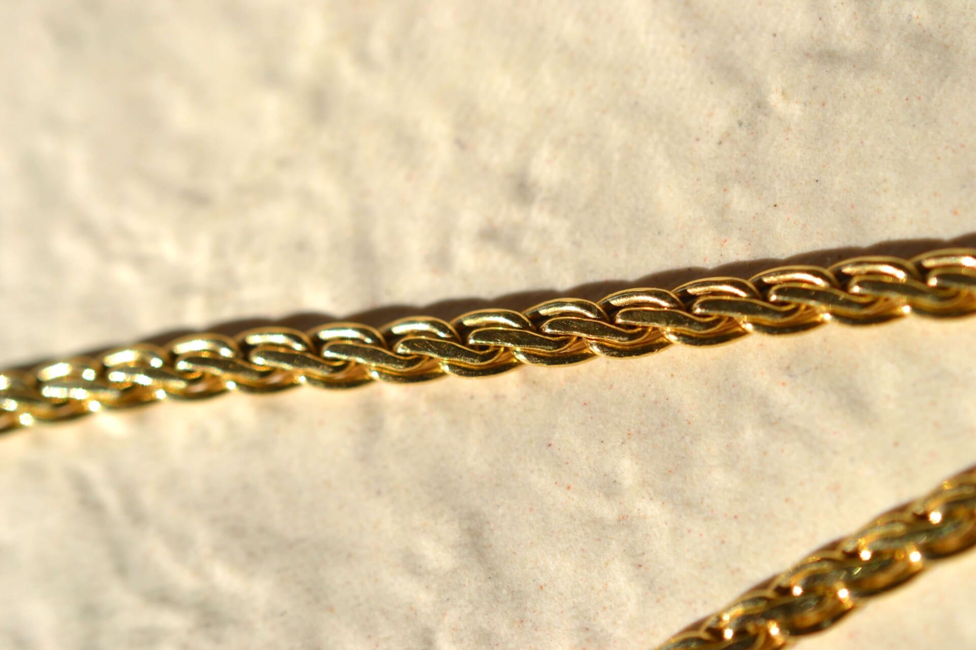 Bracelet maille fantaisie style palmier