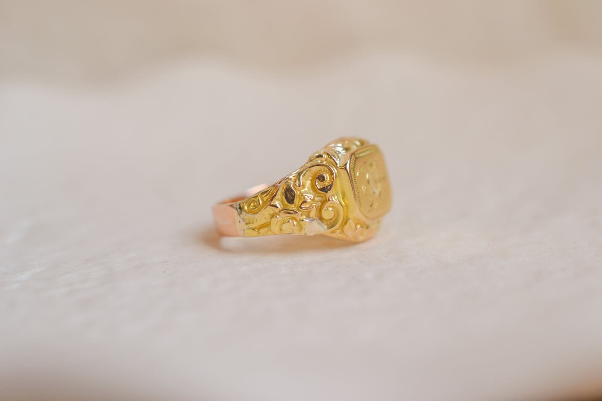 Chevalière Art Nouveau 2 Ors