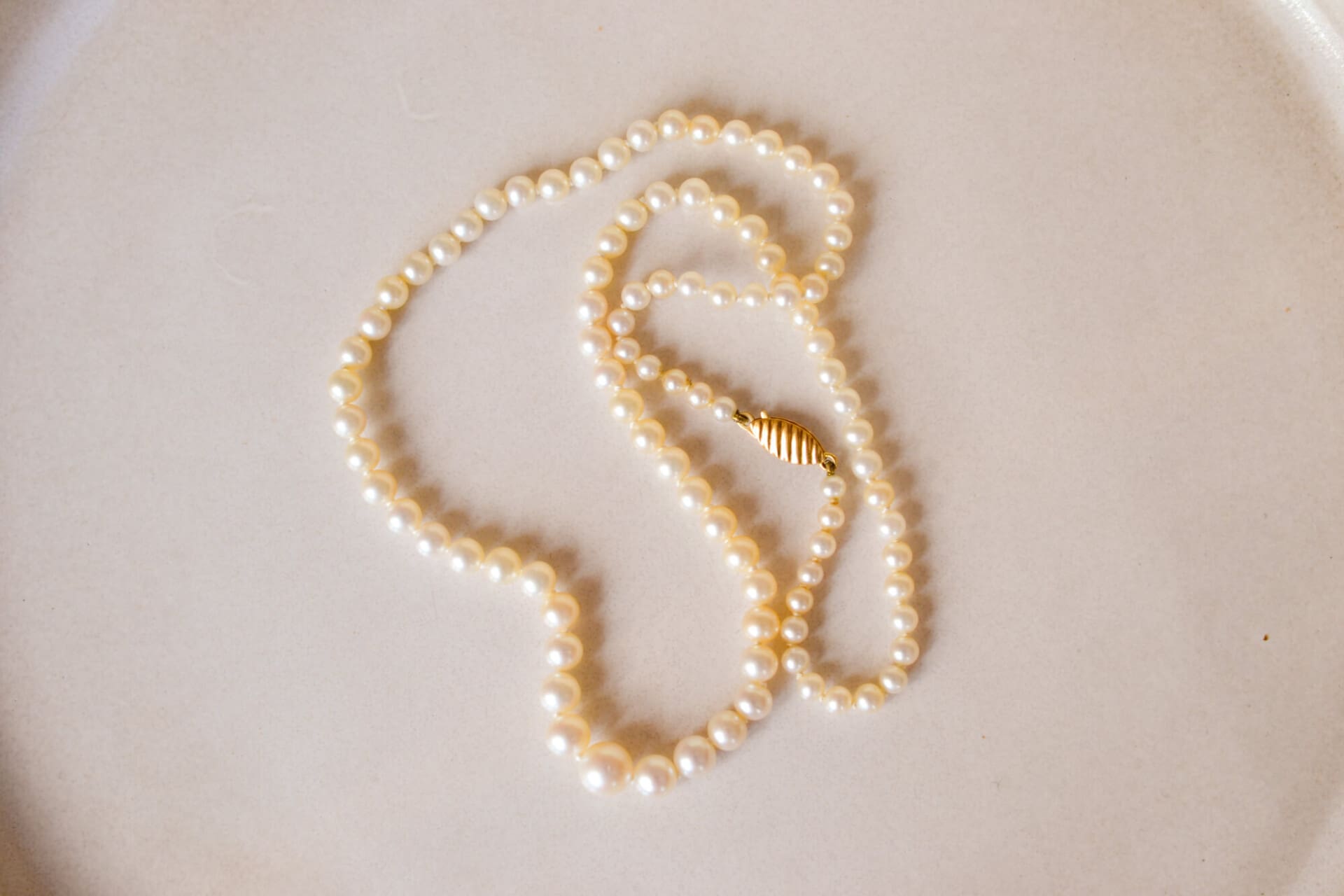 Collier fin Perles