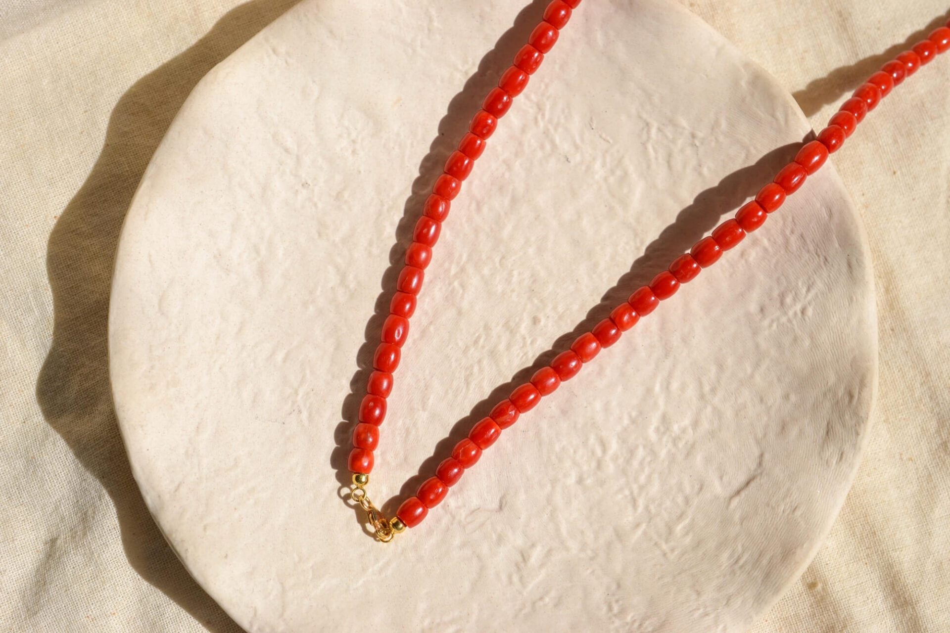 Collier perles de Corail