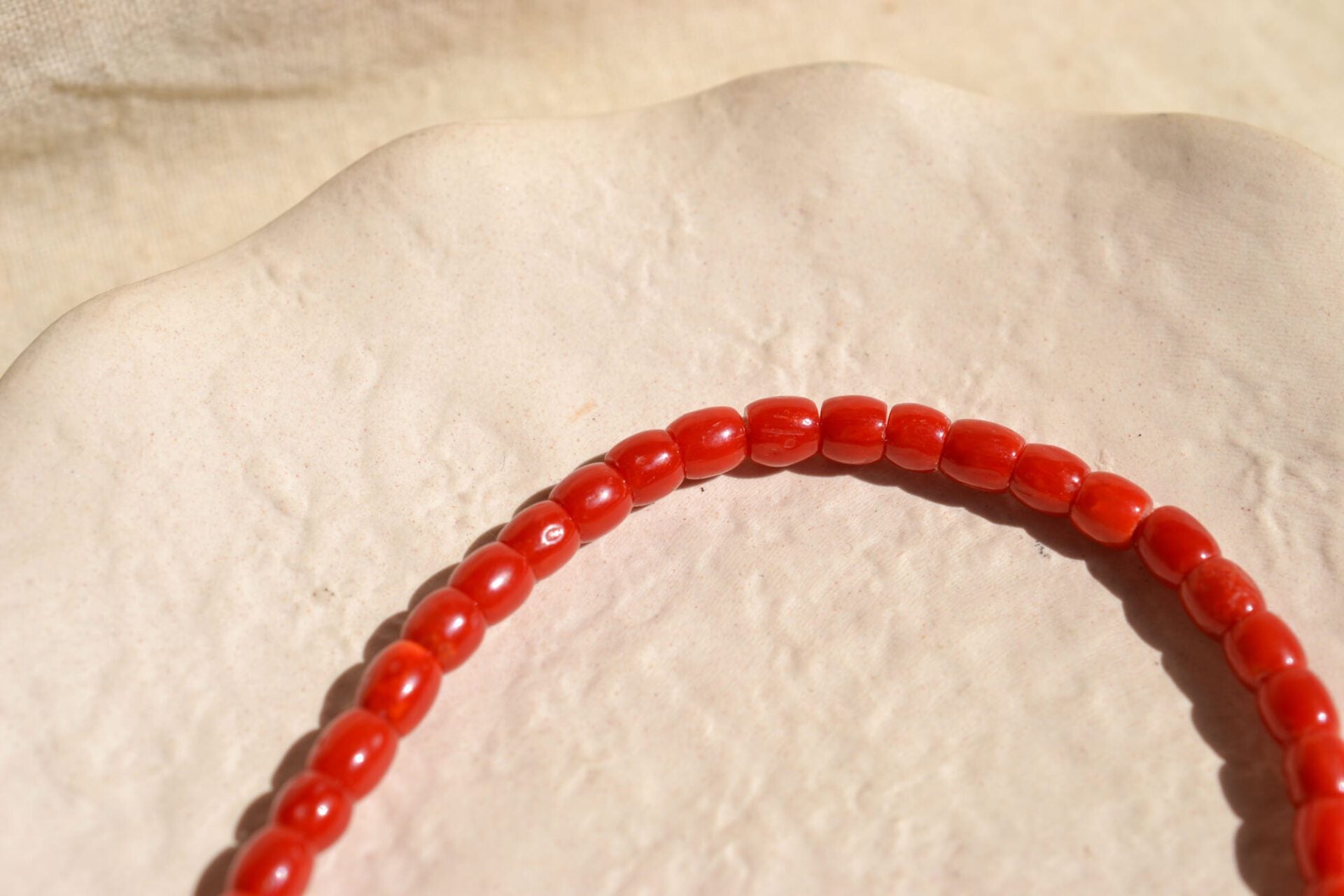 Collier perles de Corail