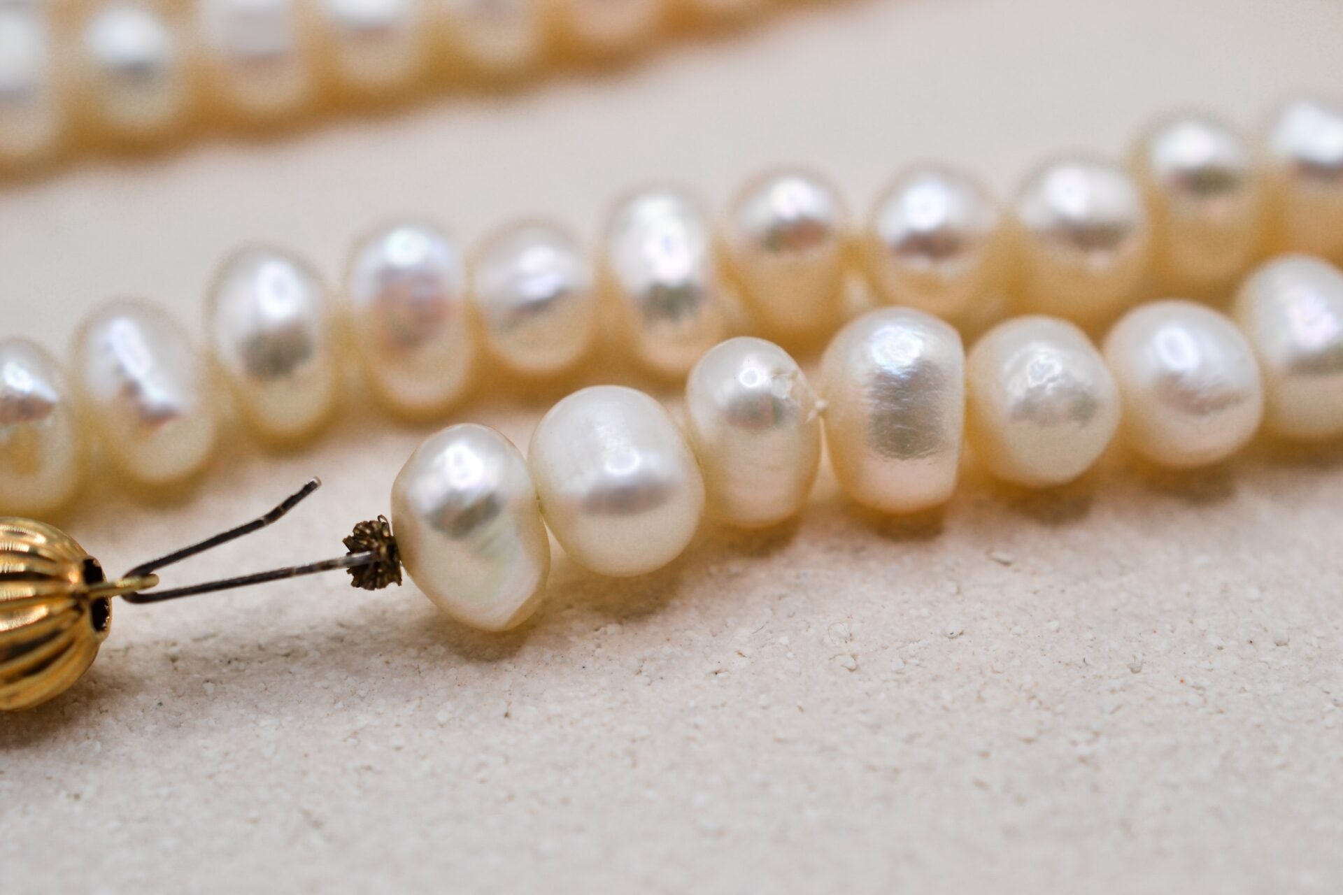 Collier Perles de culture oblong