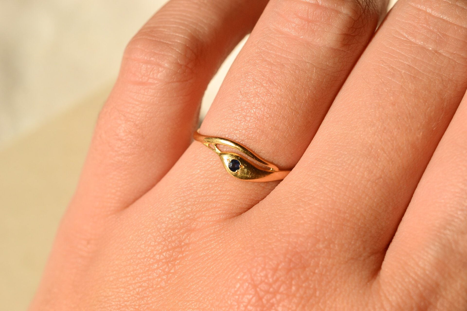 Bague serpent Saphir