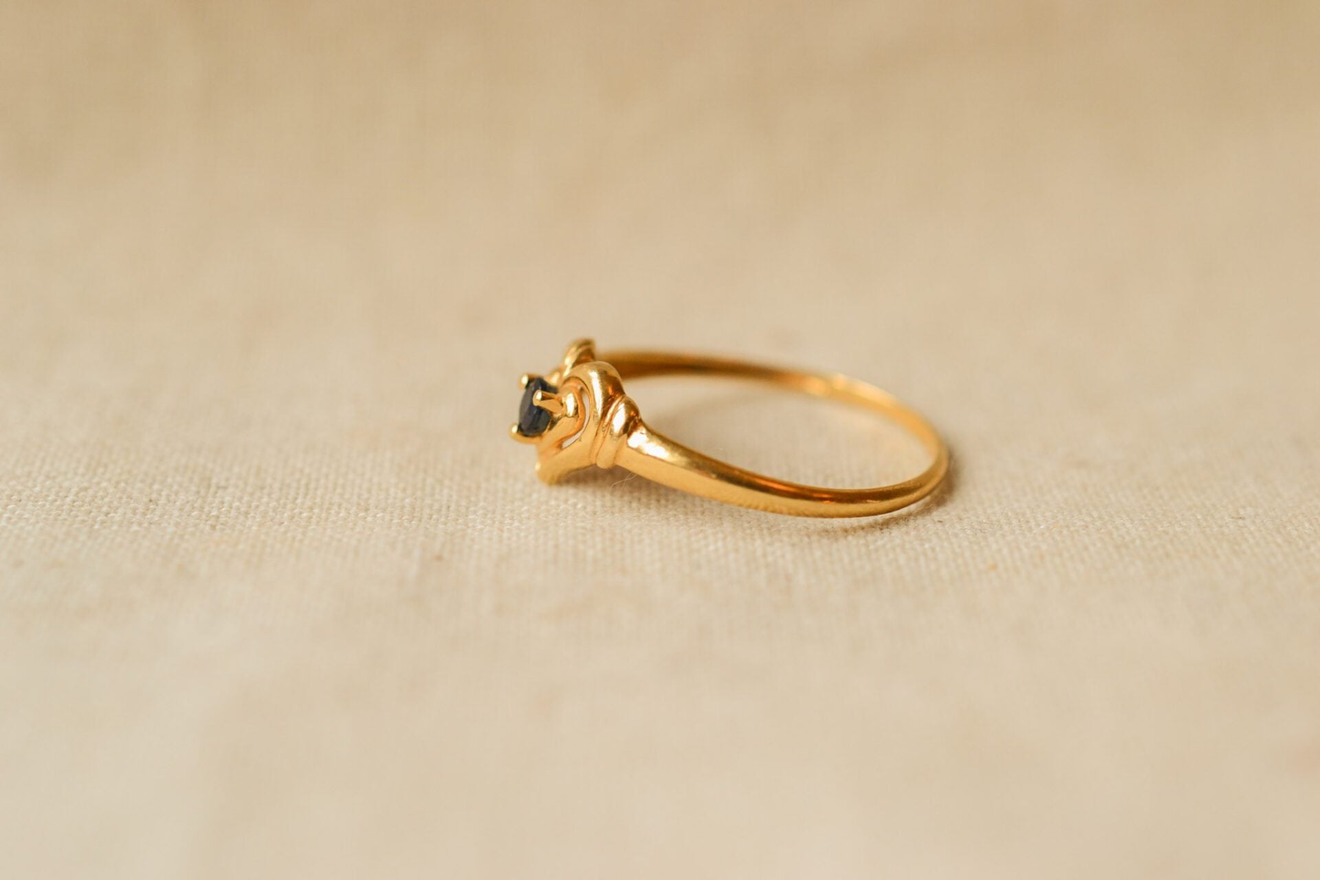 Bague Cœur Saphir