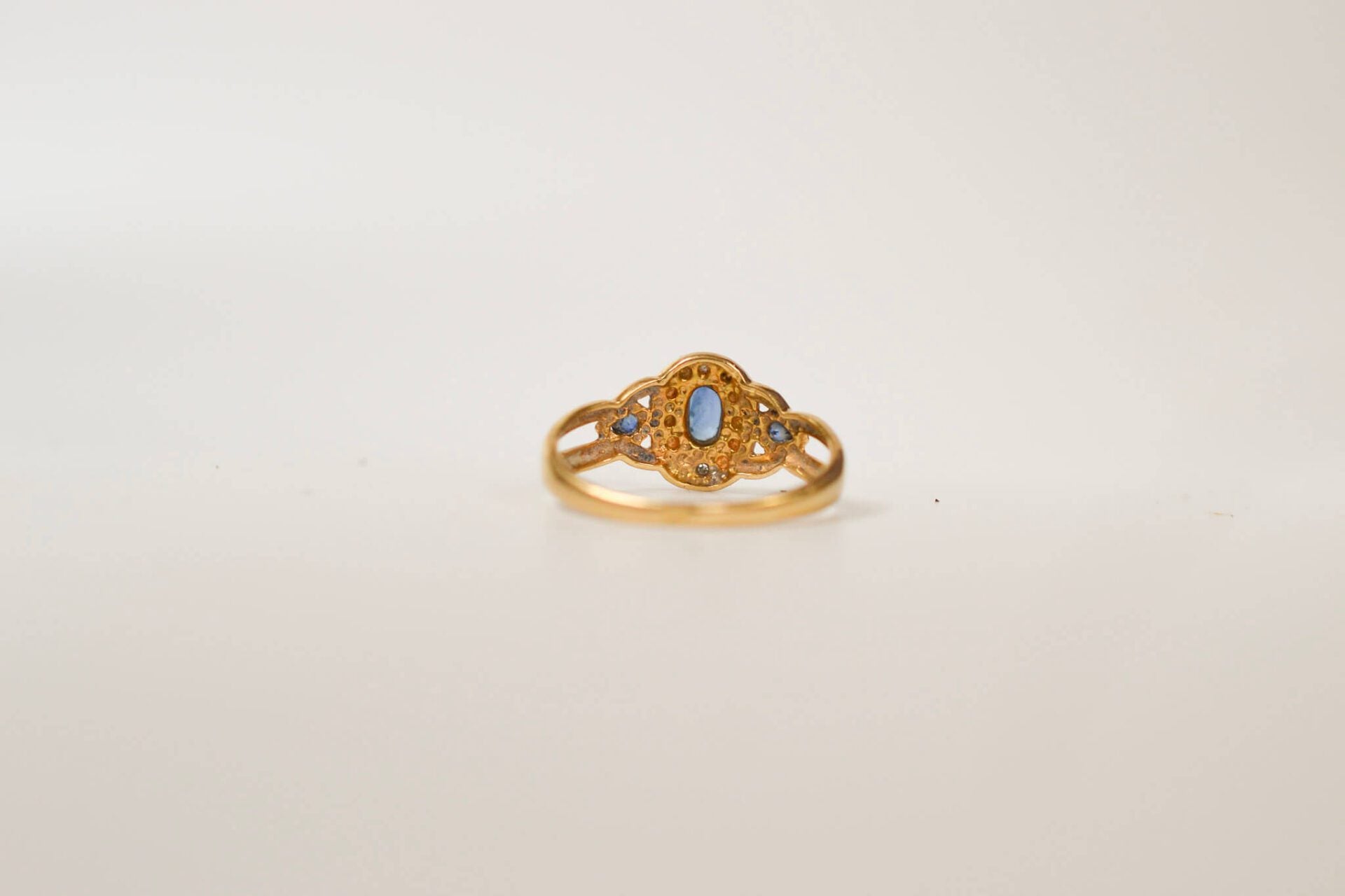 Bague Marguerite Saphirs et Diamants