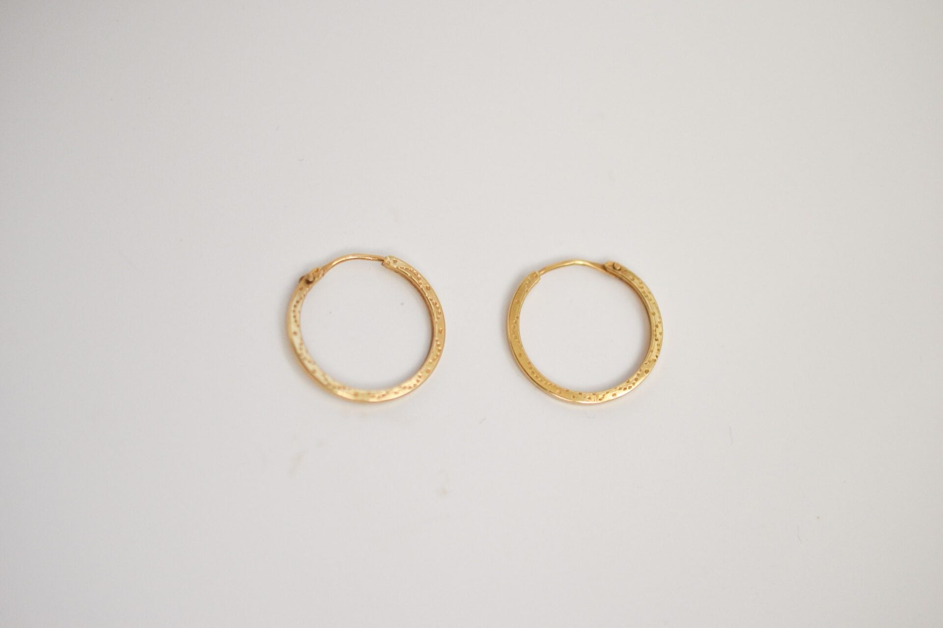 Créoles gravées Or jaune