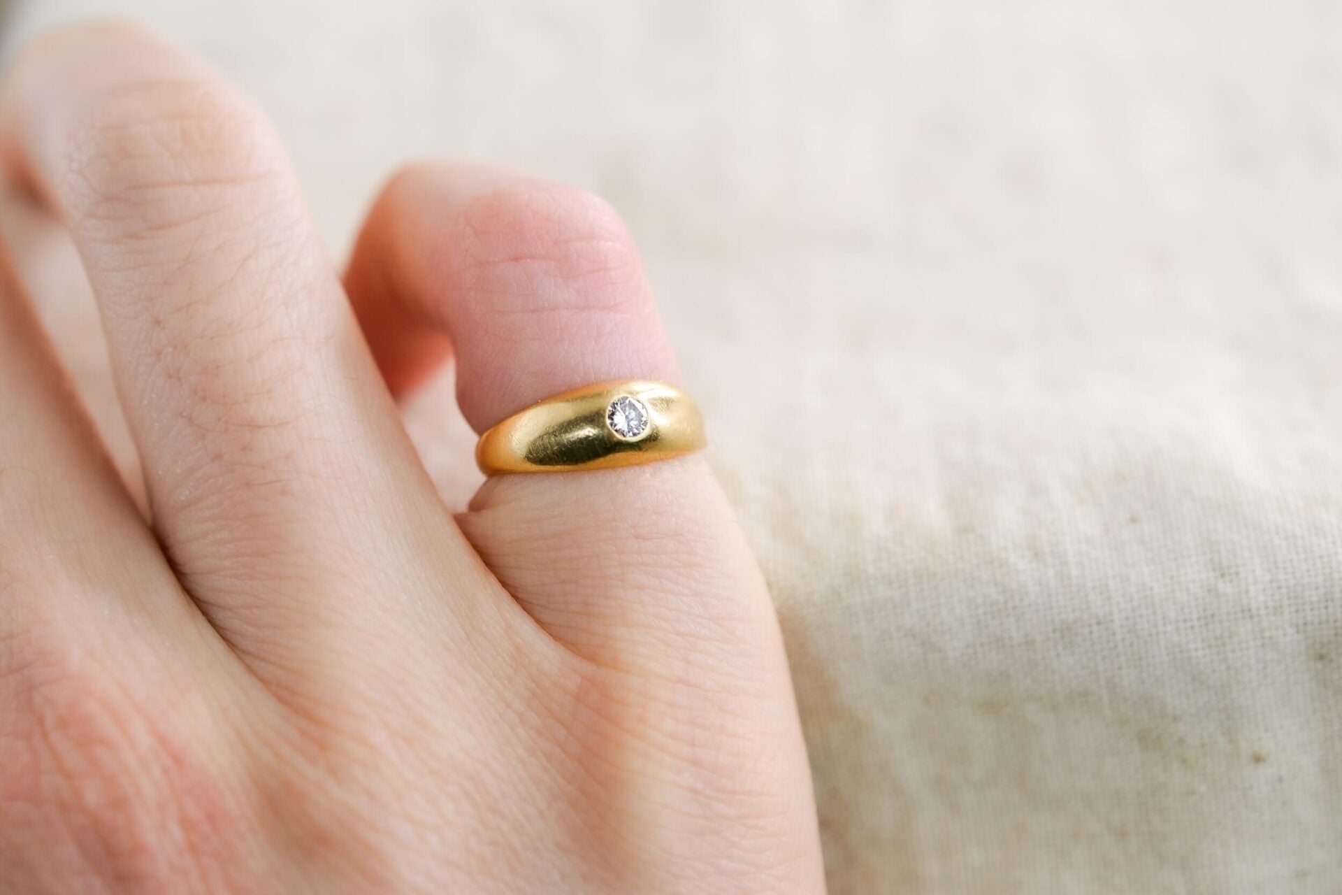 Bague Jonc anglais Diamant