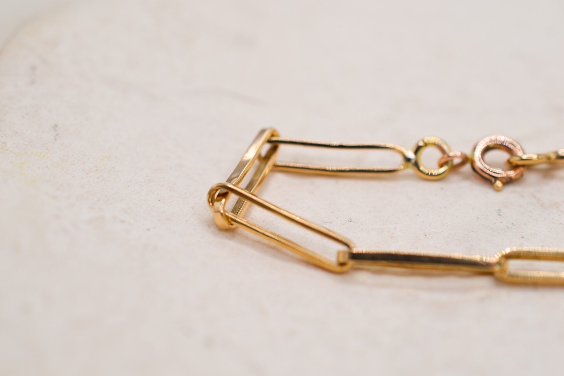 Bracelet maille trombone