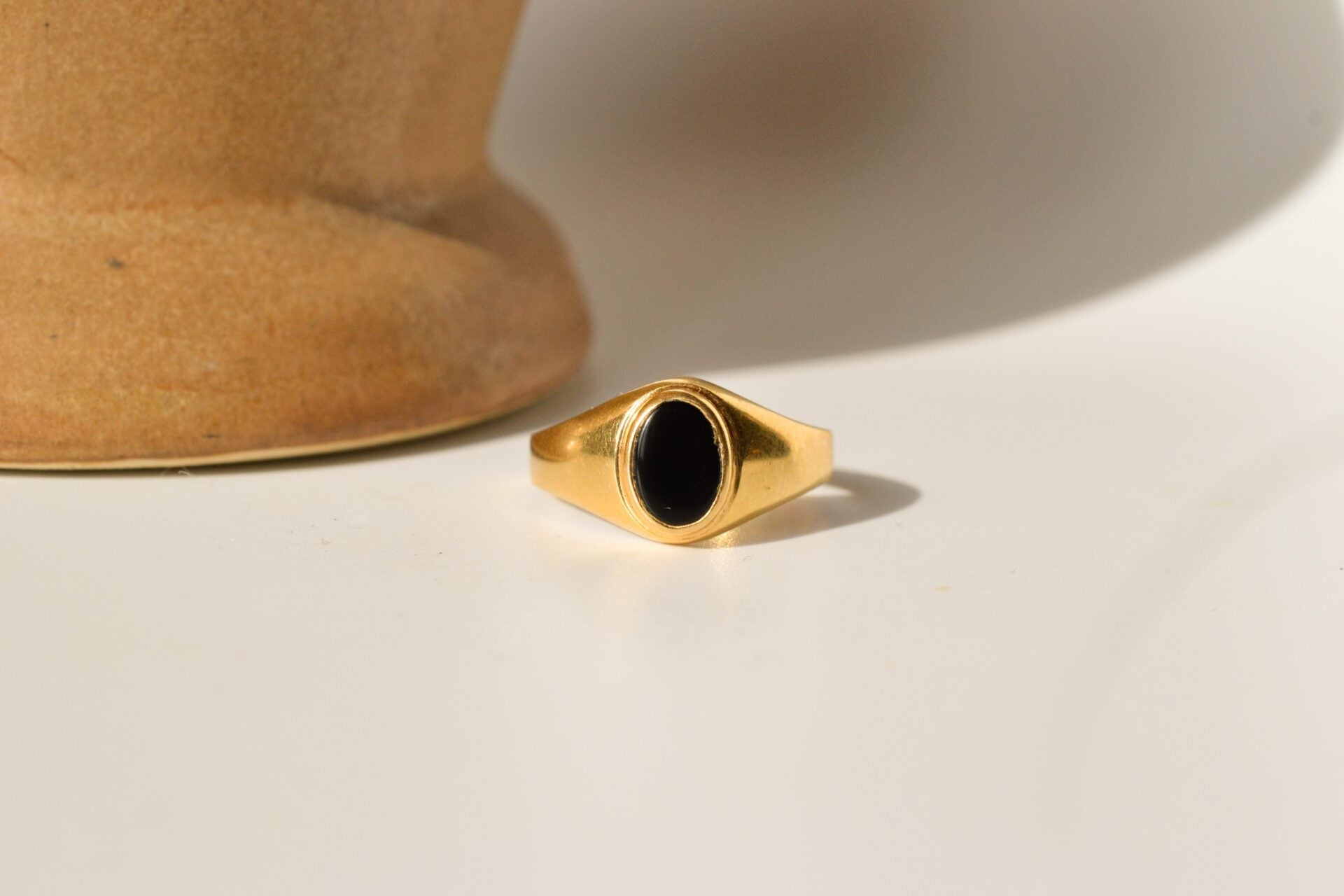 Chevalière Onyx Or jaune