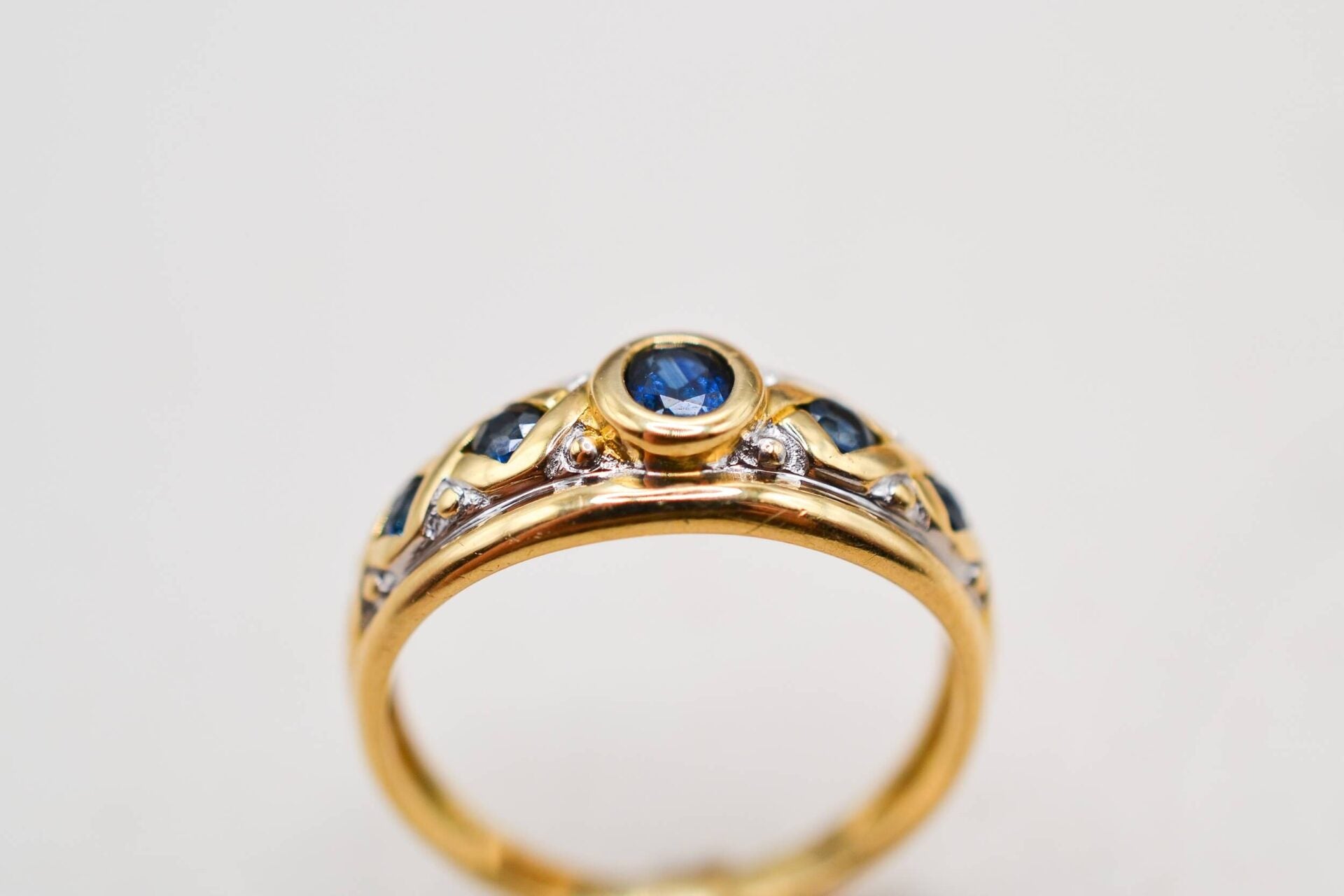 Bague Bandeau saphirs 2 Ors