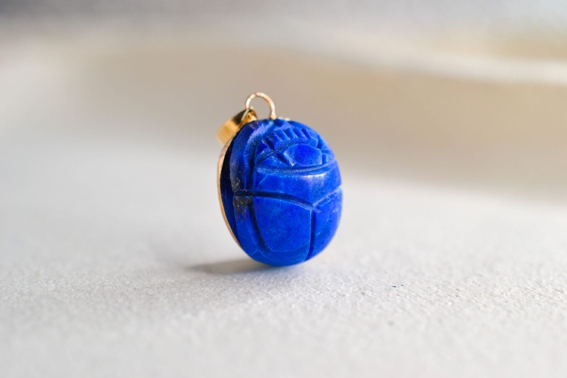 Pendentif Scarabée Lapis Lazuli