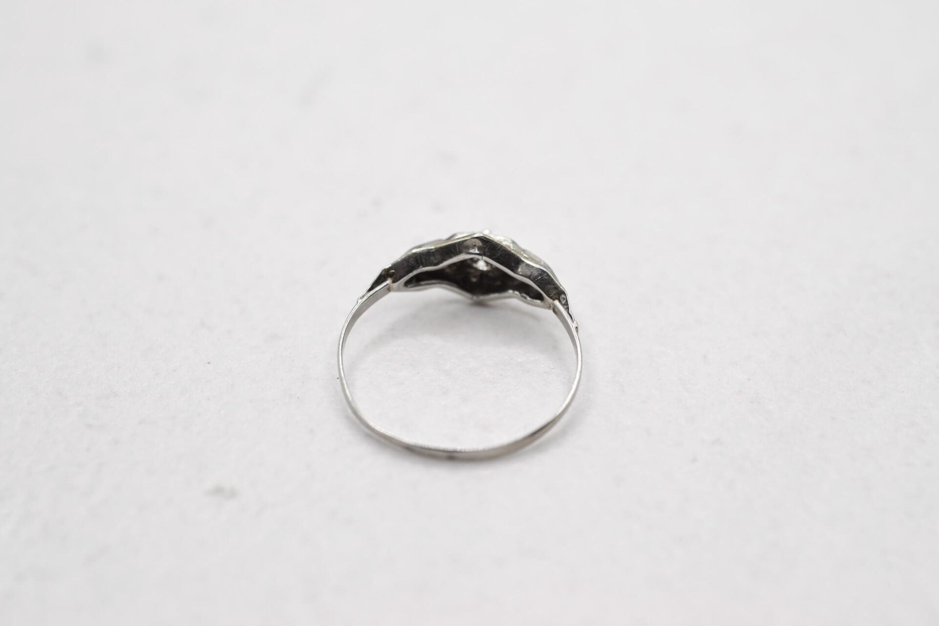 Bague Art Déco Or Blanc