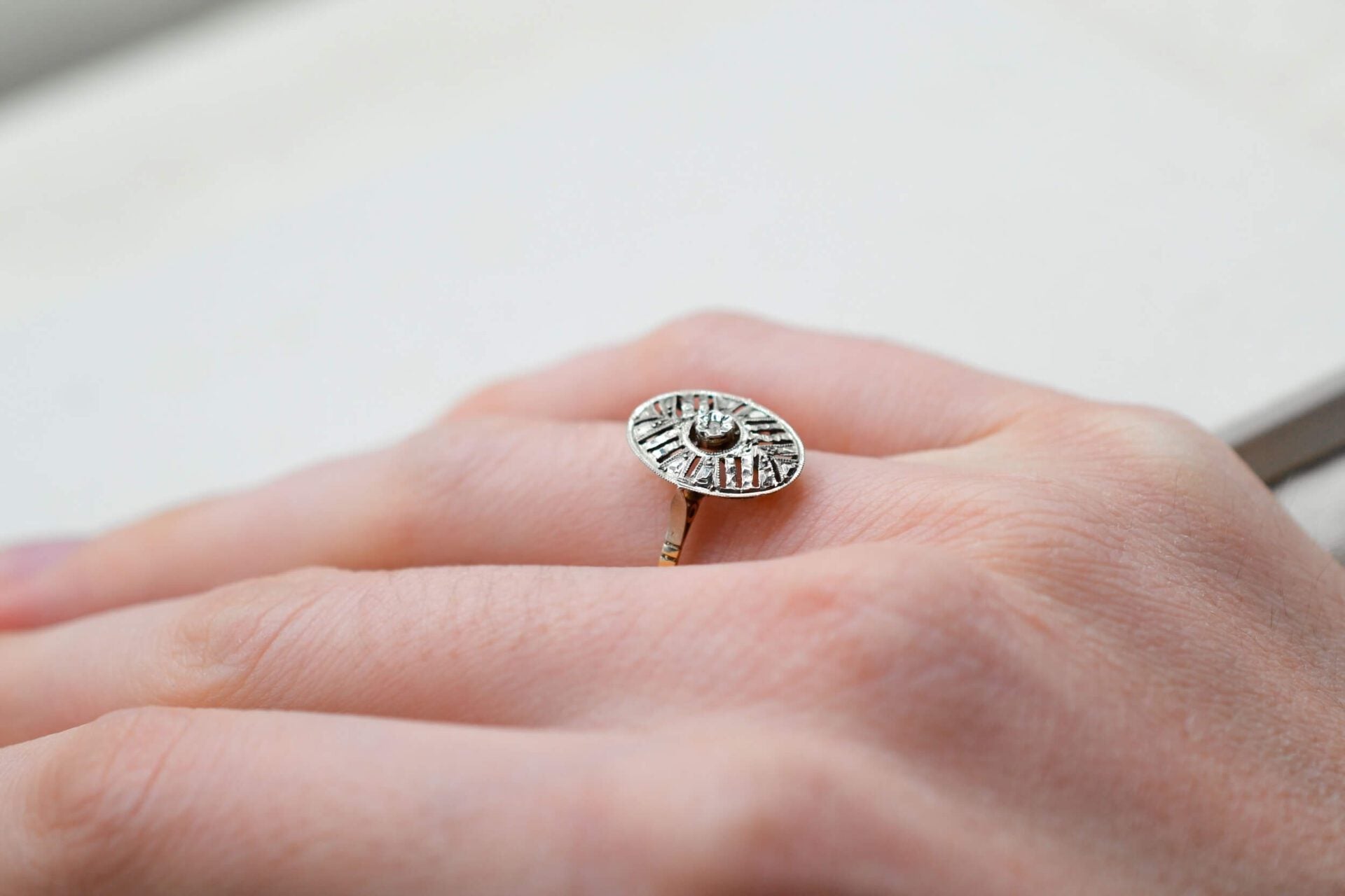 Bague 2 Ors Art Déco