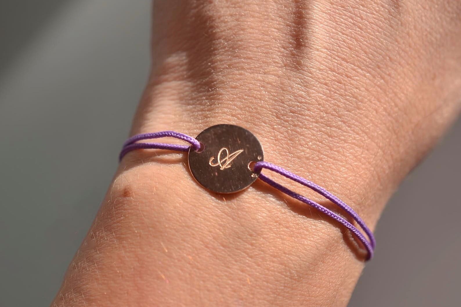 Bracelet pastille gravée