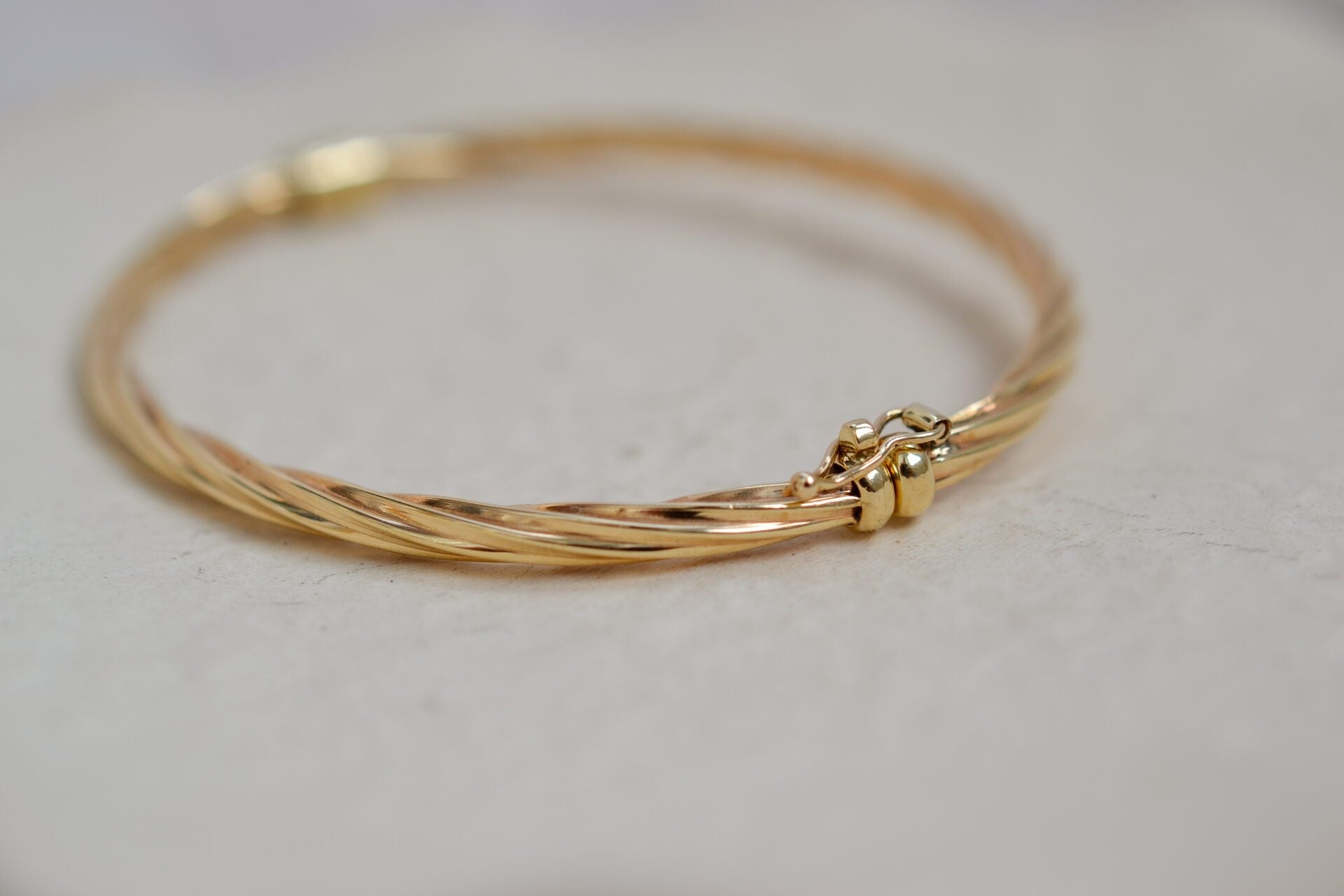 Bracelet torsadé Or jaune 9K