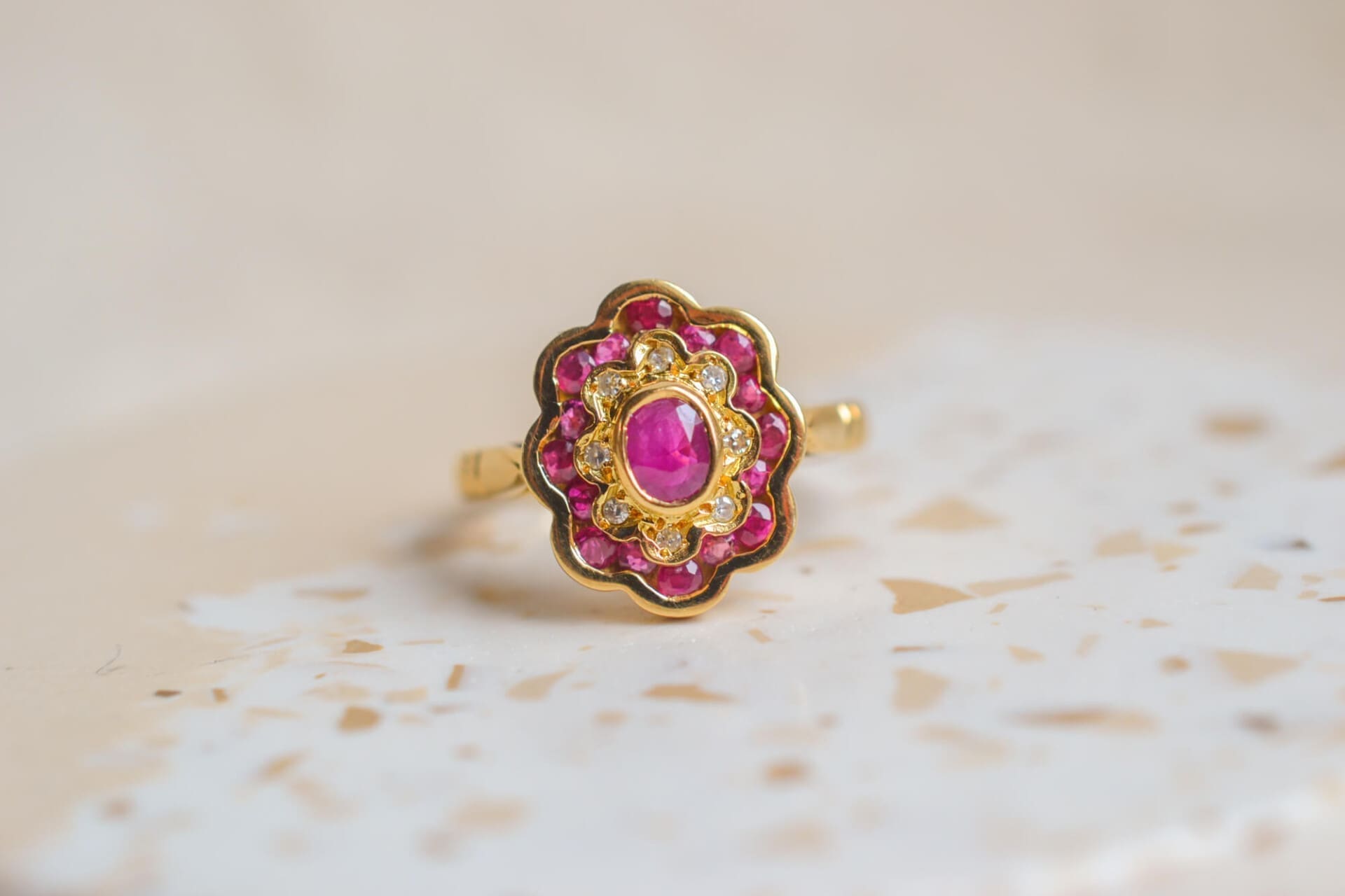 Marguerite Rubis et Diamants