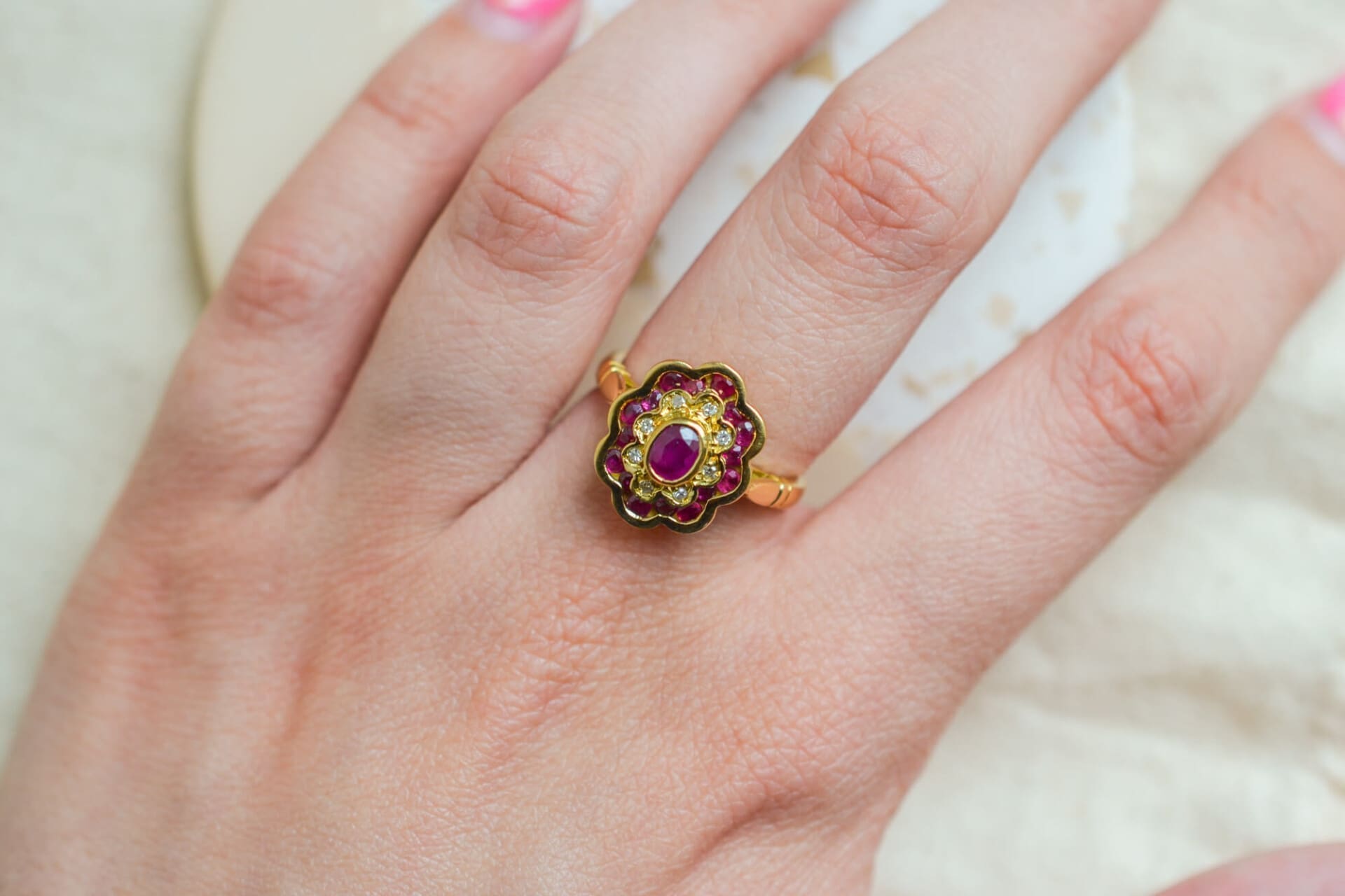 Marguerite Rubis et Diamants