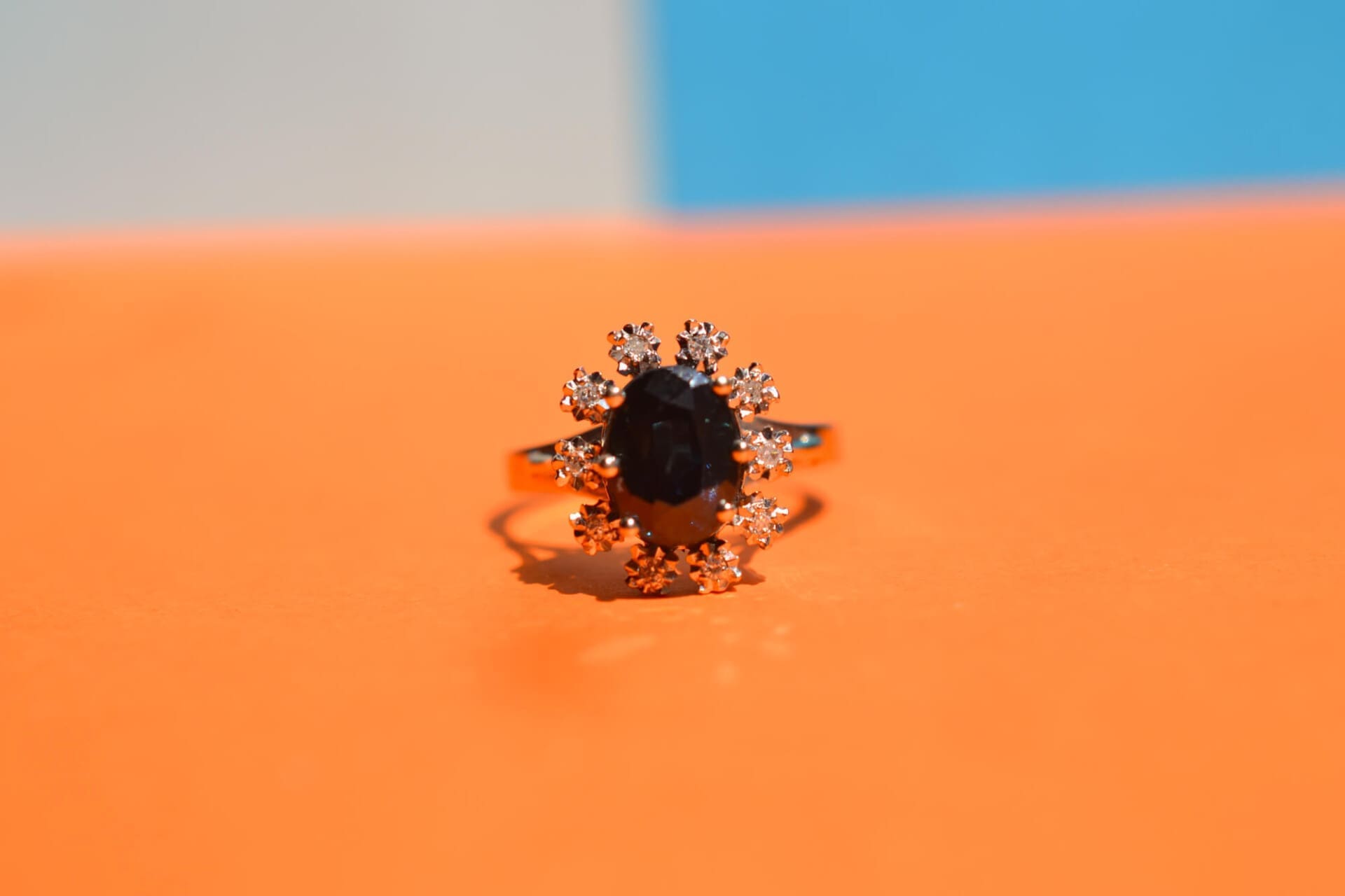 Marguerite Saphir serti Diamants