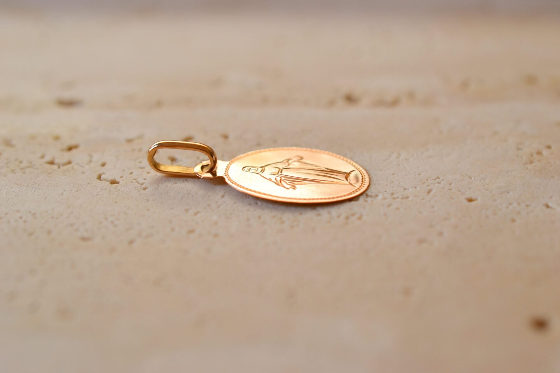 Médaille Vierge Marie Or rose
