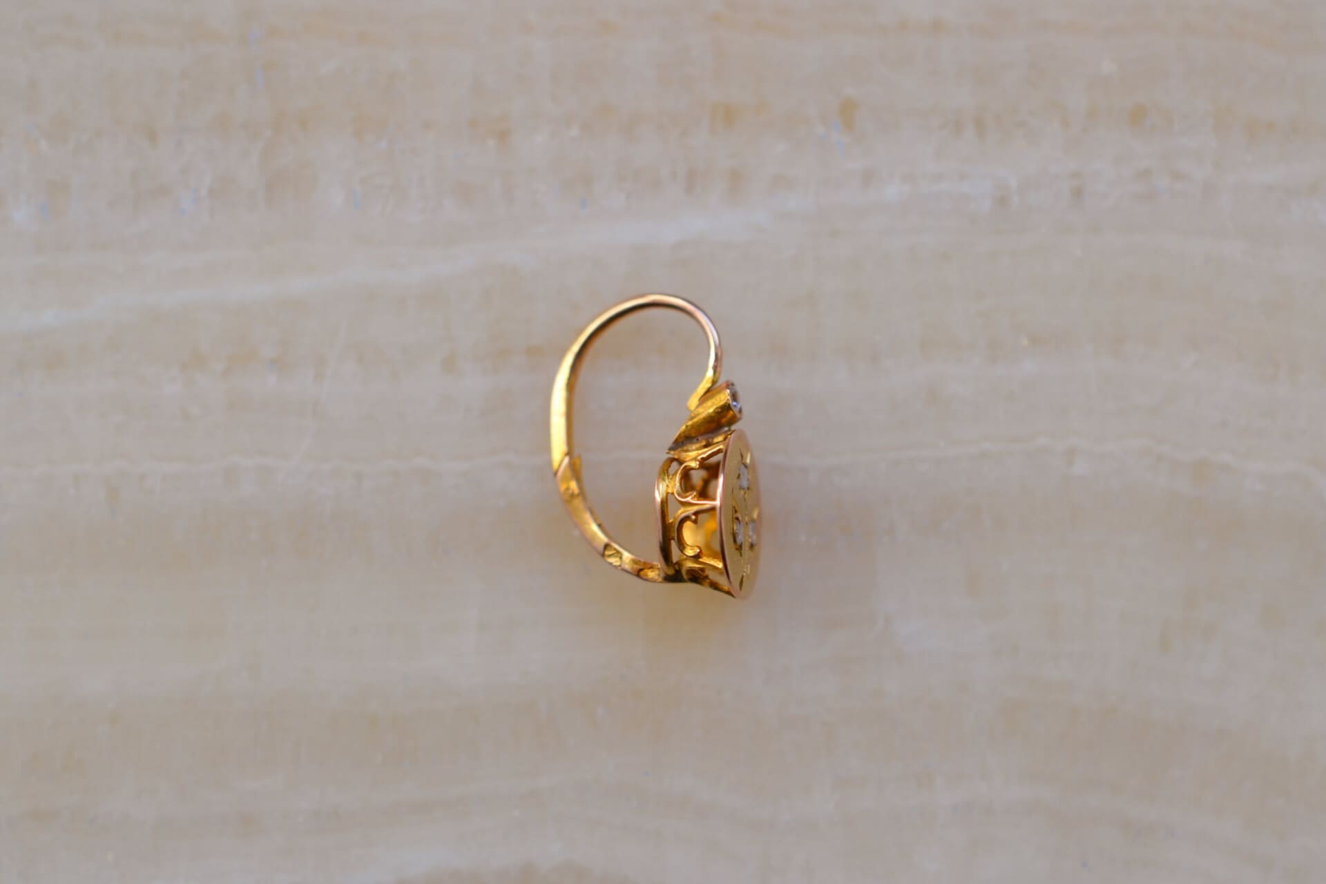 Mono dormeuse motif fleur Diamants