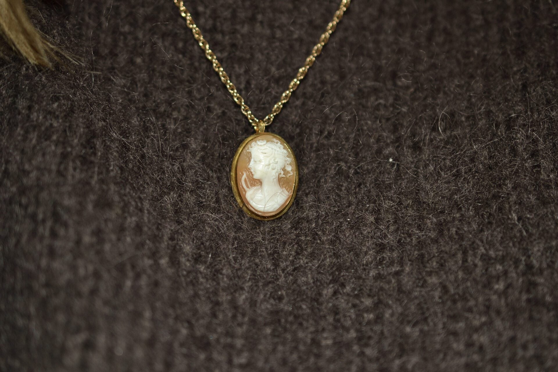 Pendentif et broche Camée