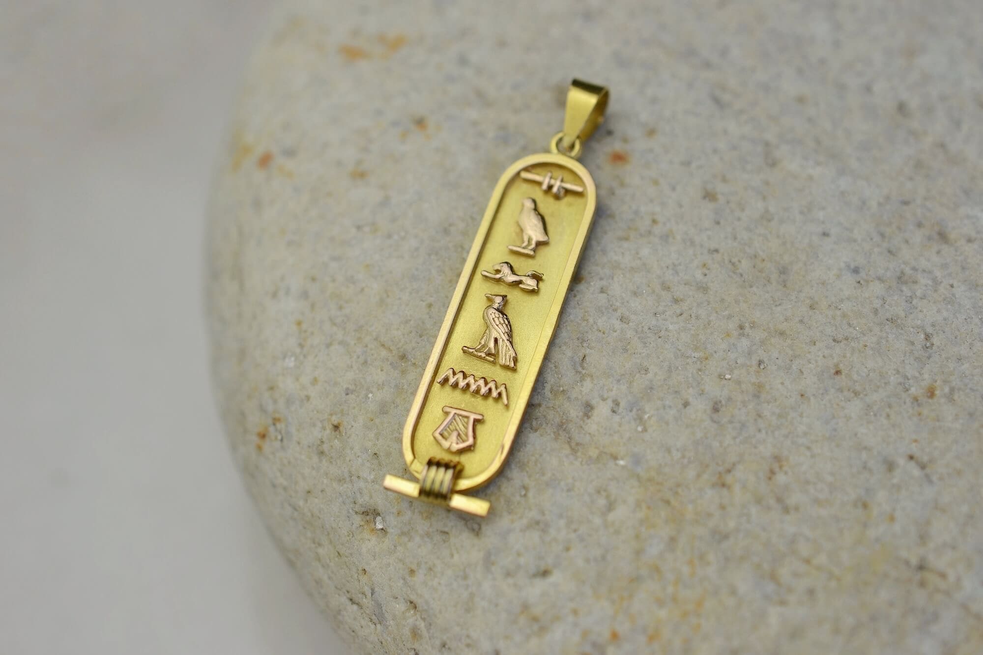 Pendentif Cartouche Hiéroglyphes