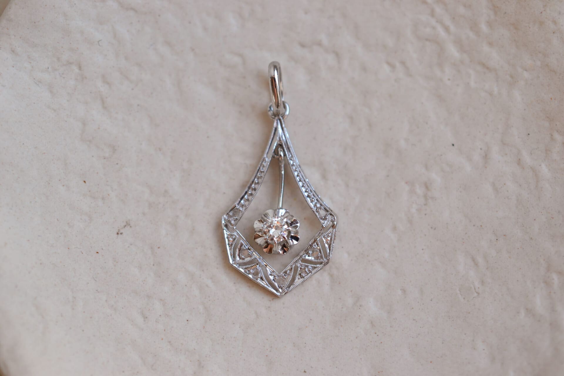 Pendentif Art Déco Diamants