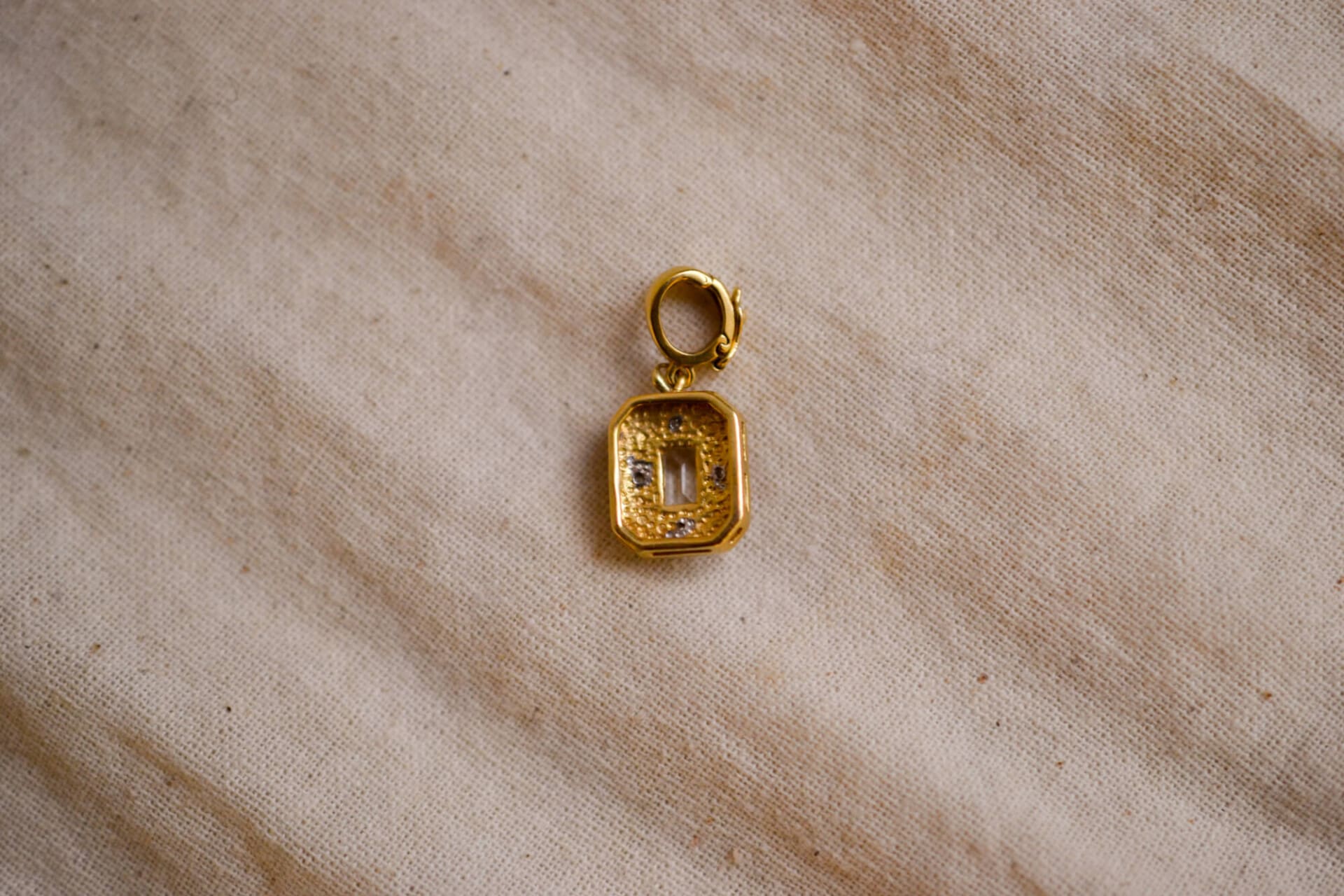 Pendentif octogonal Topaze
