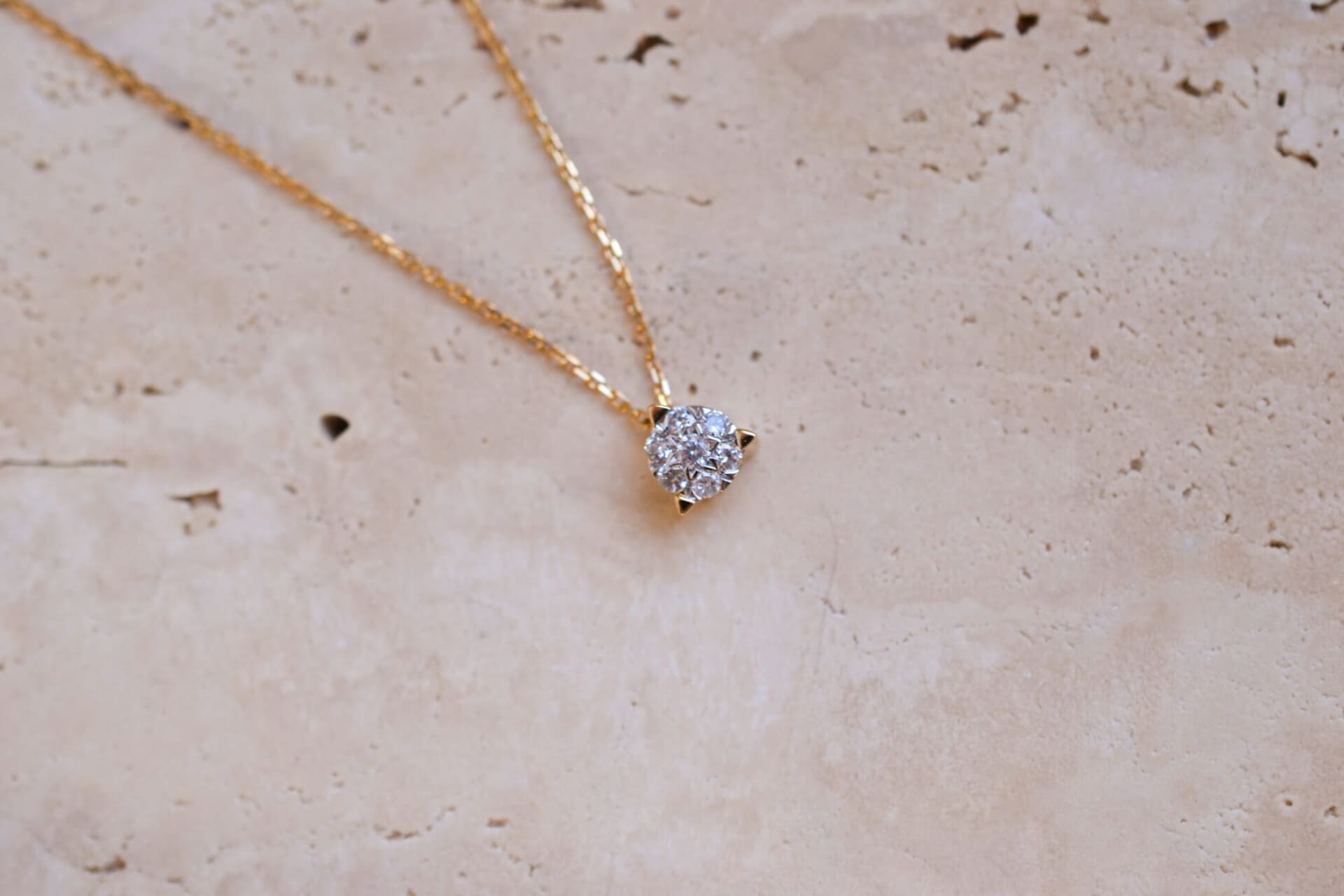 Collier Diamants et maille forçat